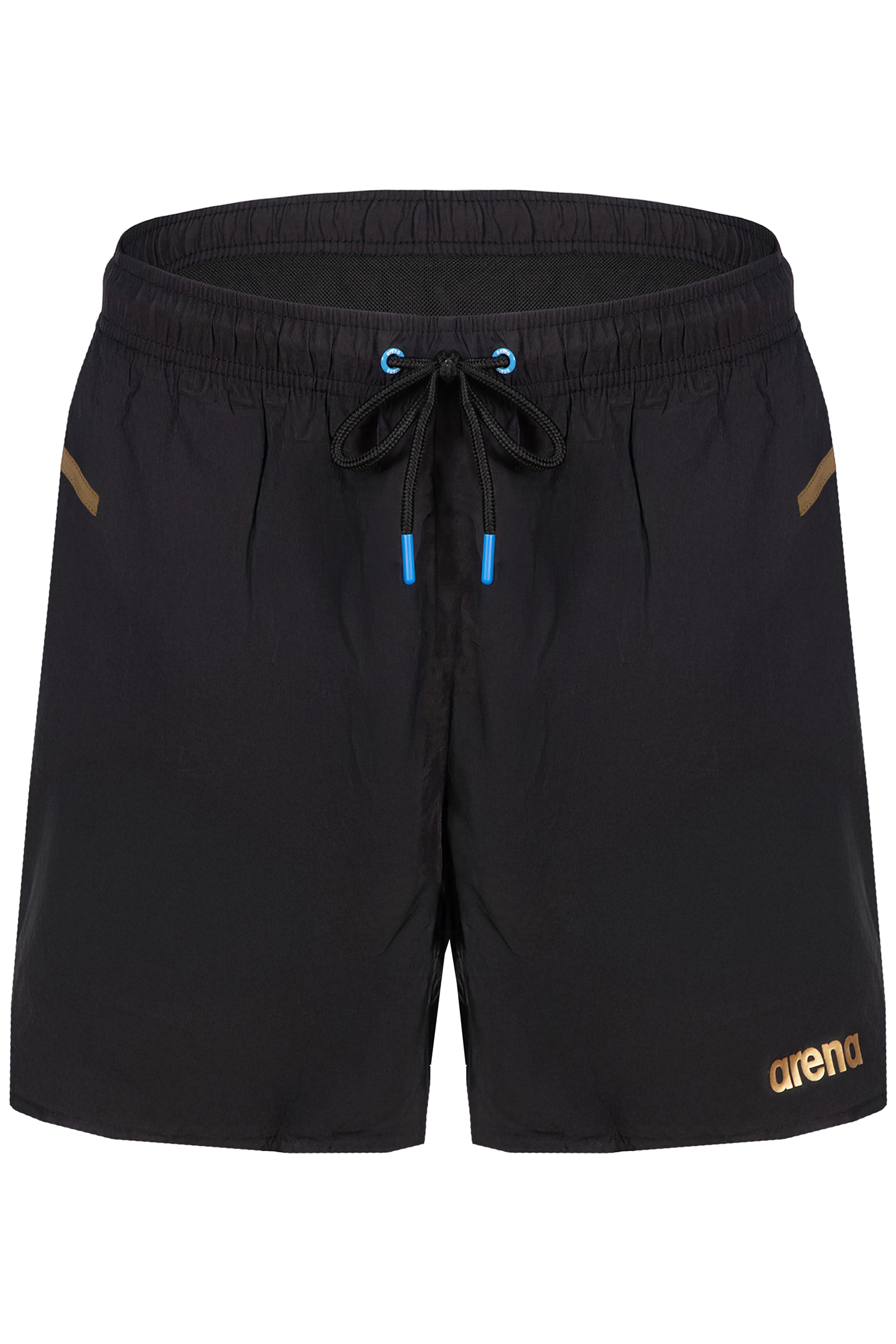 MEN'S ARENA PRO_FILE BEACH BOXER BLACK-DARK OLIVE-GOLD 1