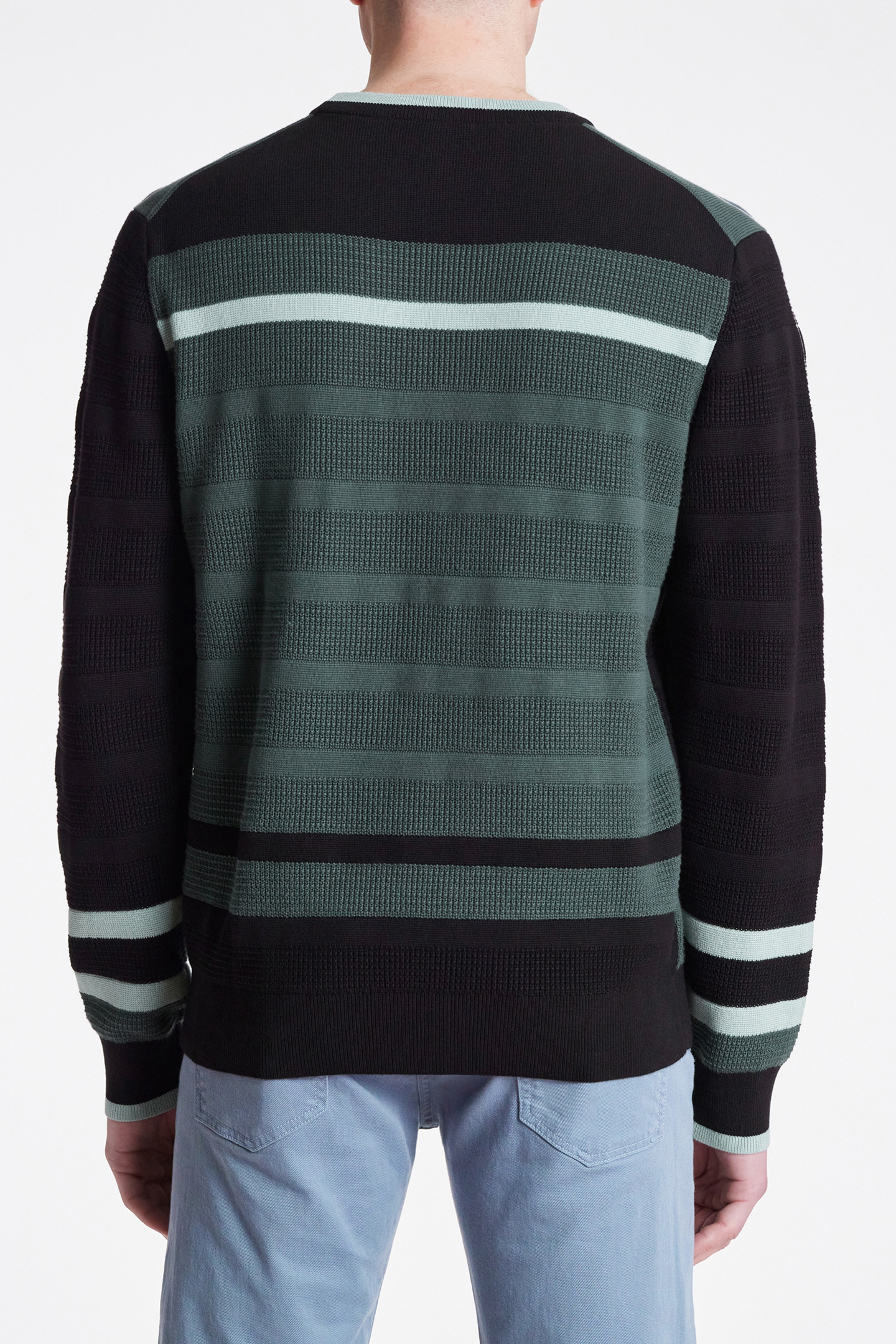 MENS SWEATER CREW NECK BLACK 2