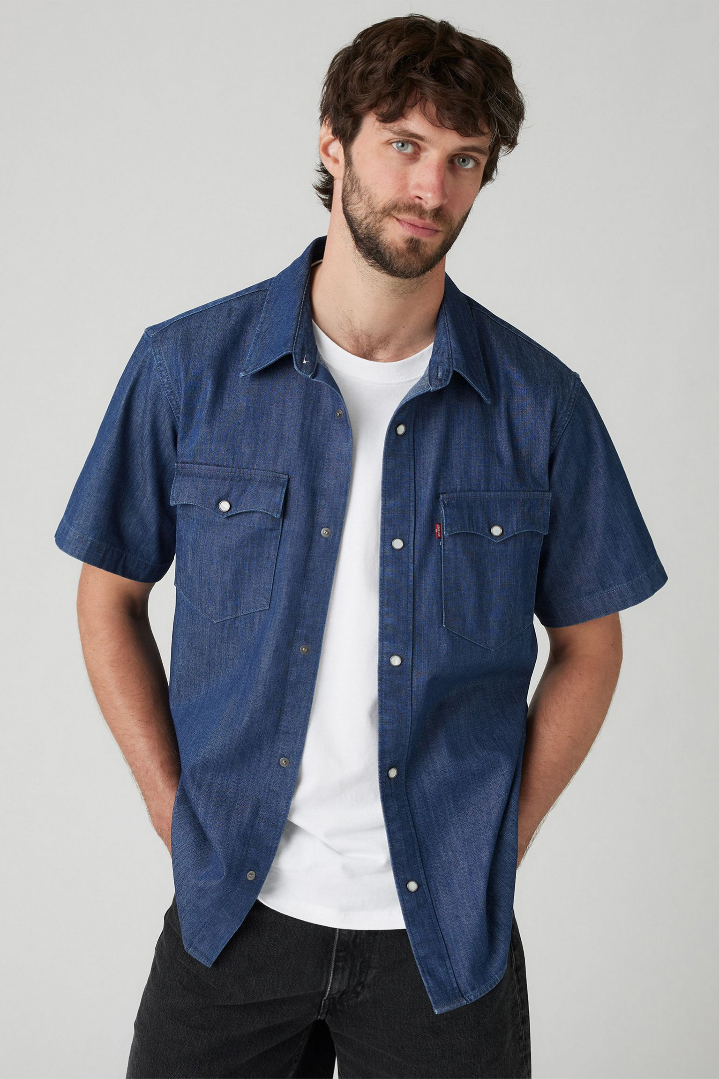 SS RELAXED FIT WESTERN OLSEN DARK WASH 5