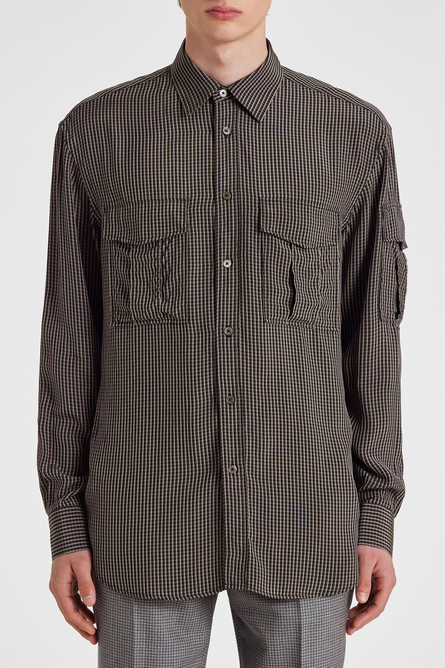 S/C CASUAL FIT SHIRT GREY 1