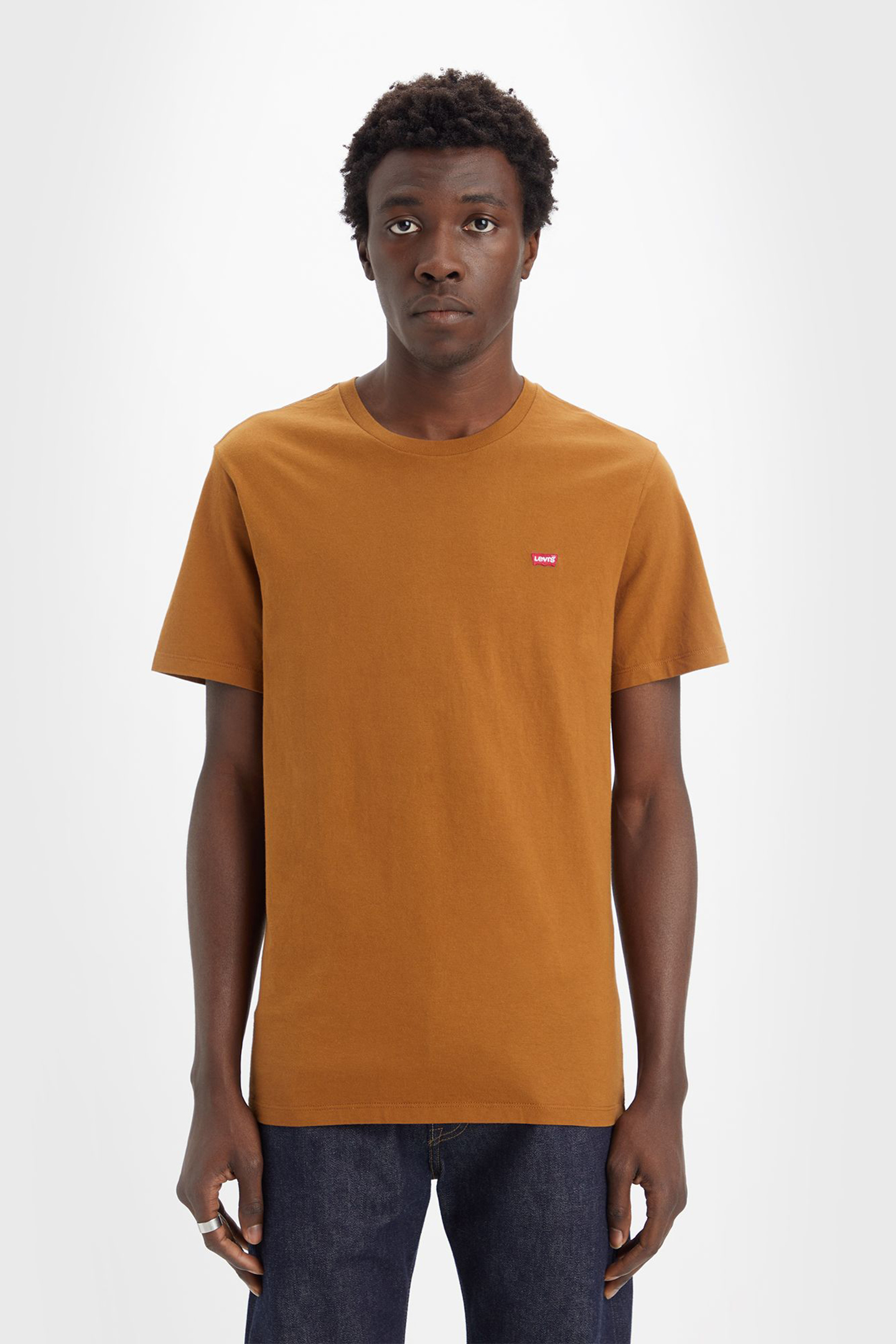 SS ORIGINAL HM TEE DARK GINGER JERSEY by Levi's