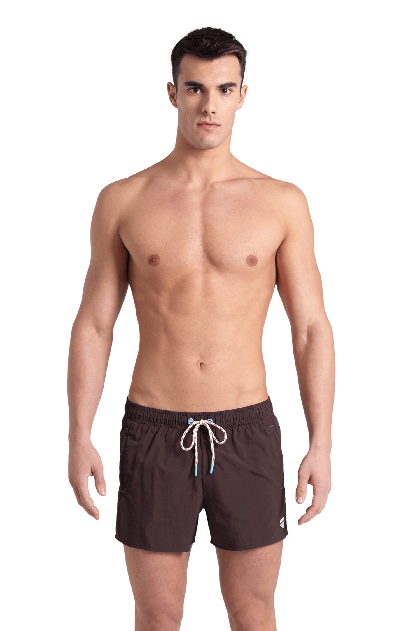 MEN'S ARENA PRO_FILE BEACH X-SHORT SEPIA-WHITE-SALMON PINK-C by Arena
