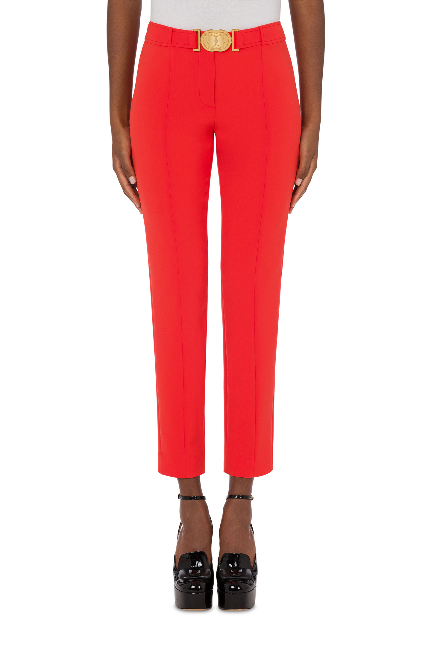 DOUBLE SMILEY® CRÊPE TROUSERS RED 1