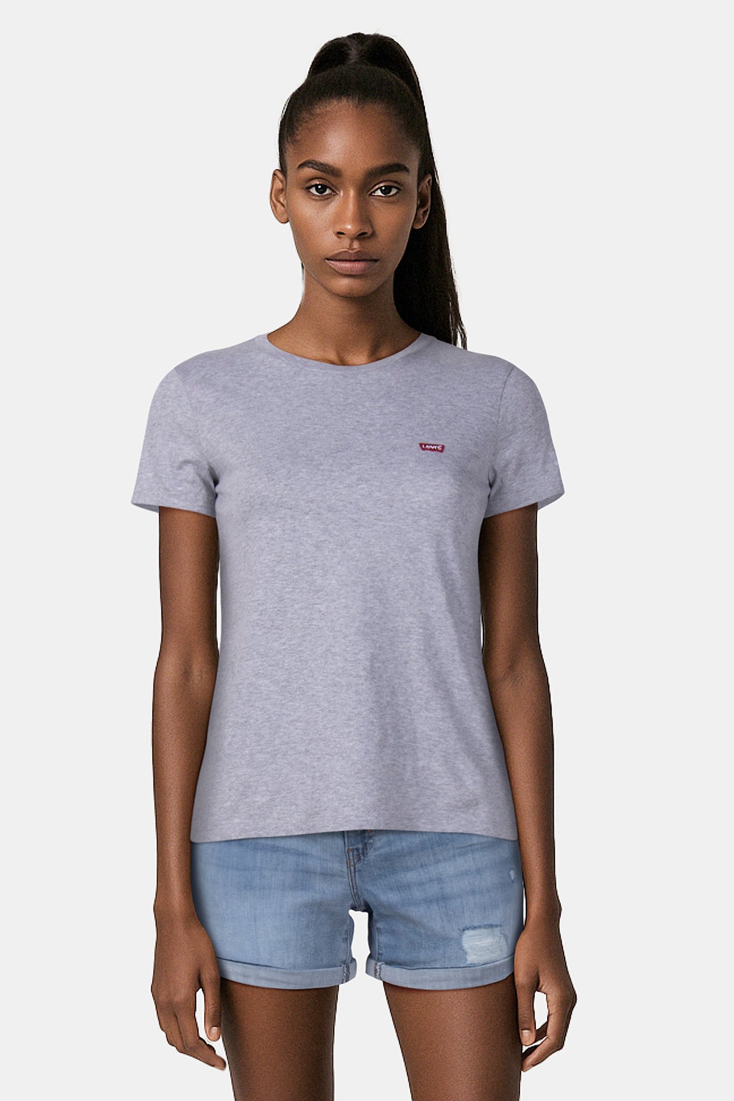 LSEPERFECT TEE STARSTRUCK HEATHER GREY by Levi's