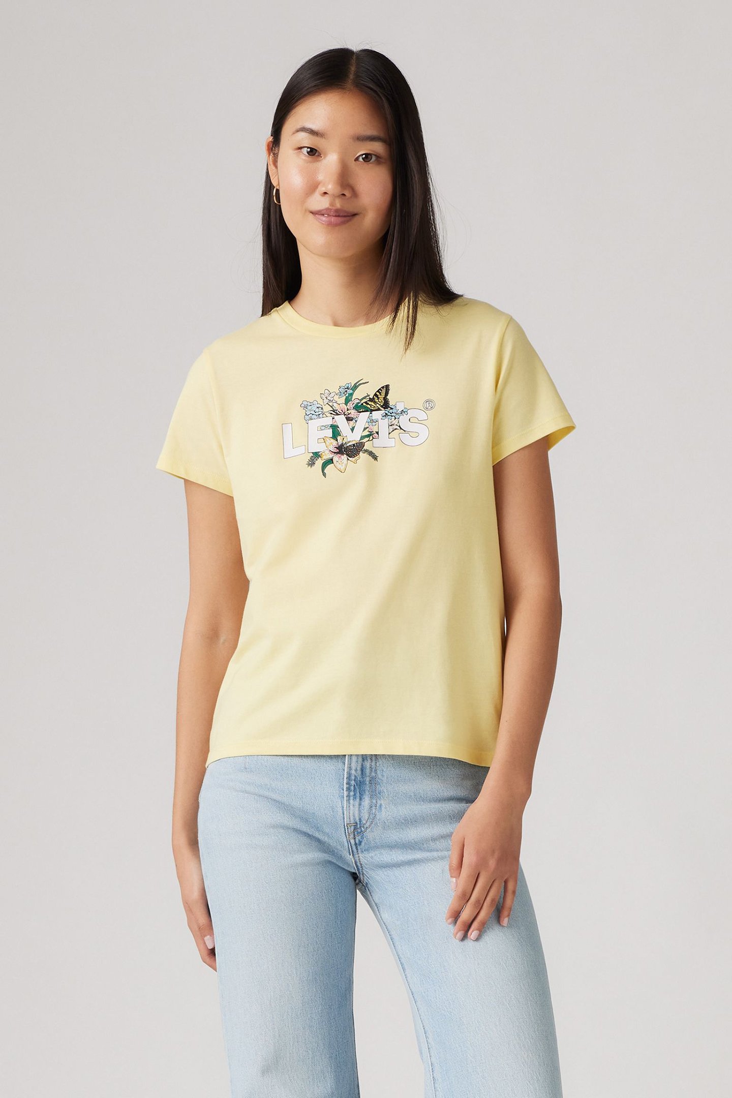THE PERFECT TEE LILY HL LOGO DOUBLE CREAM by Levi's