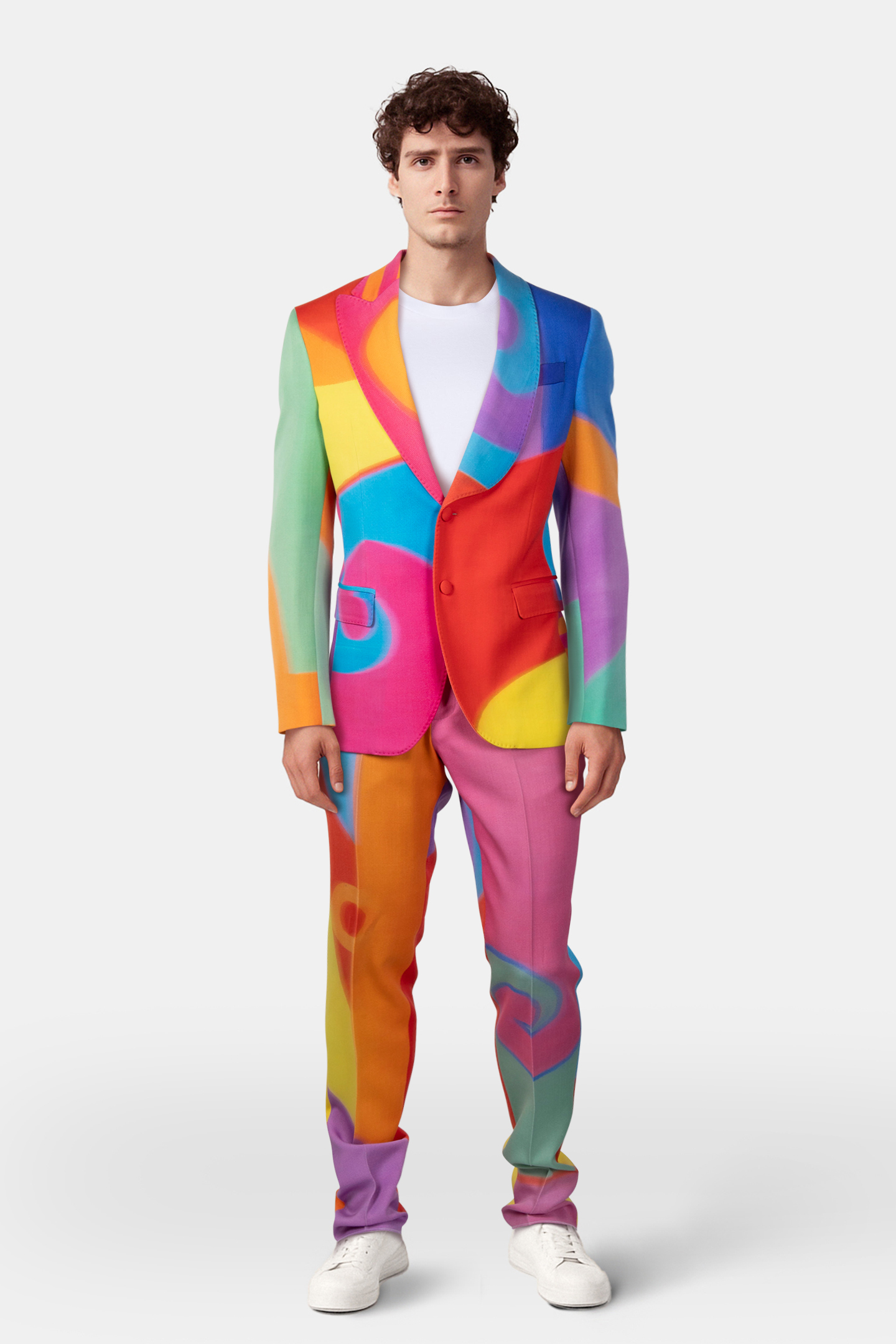 GREY SUIT MULTICOLOR 1