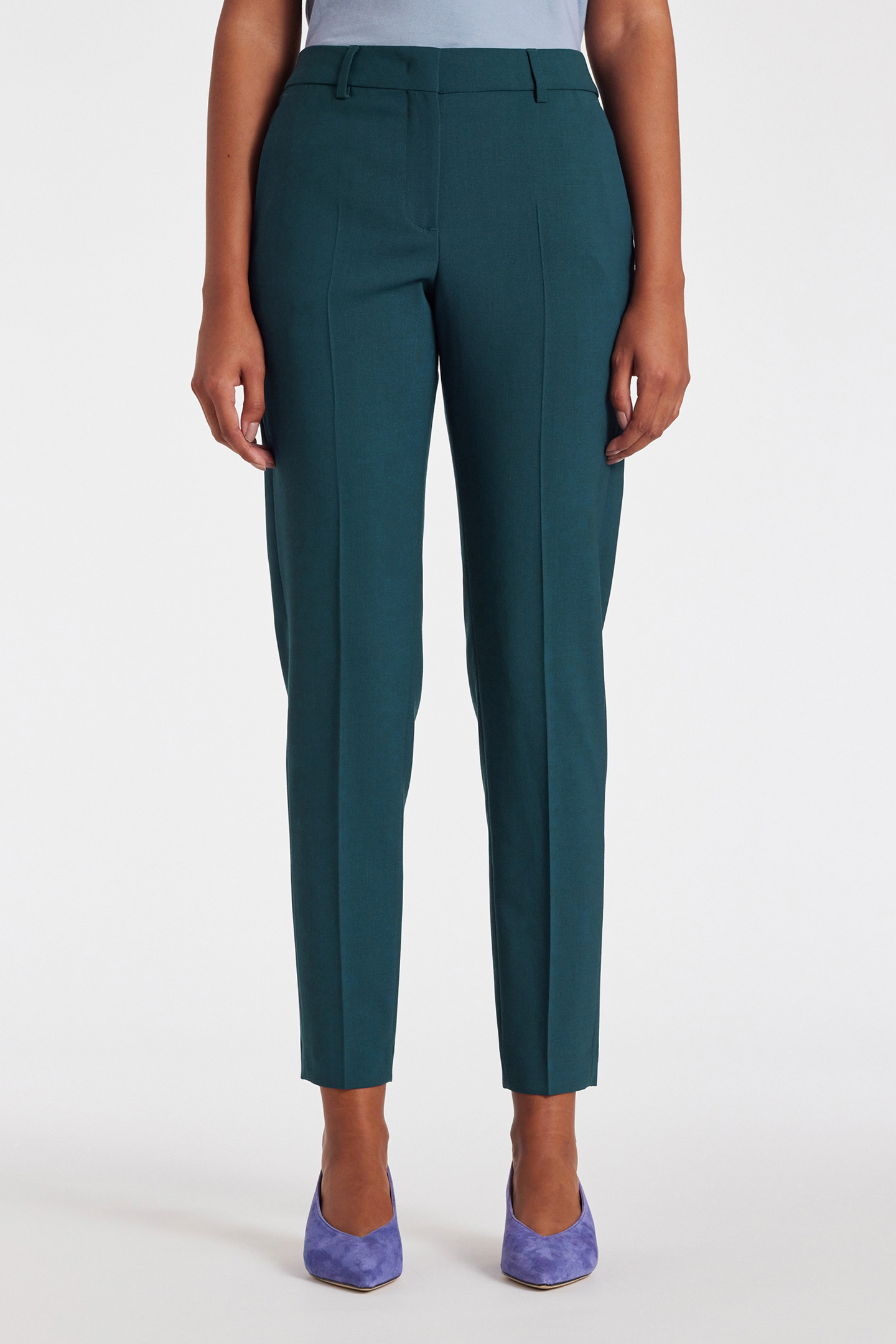 TROUSERS PETROL BLUE 1