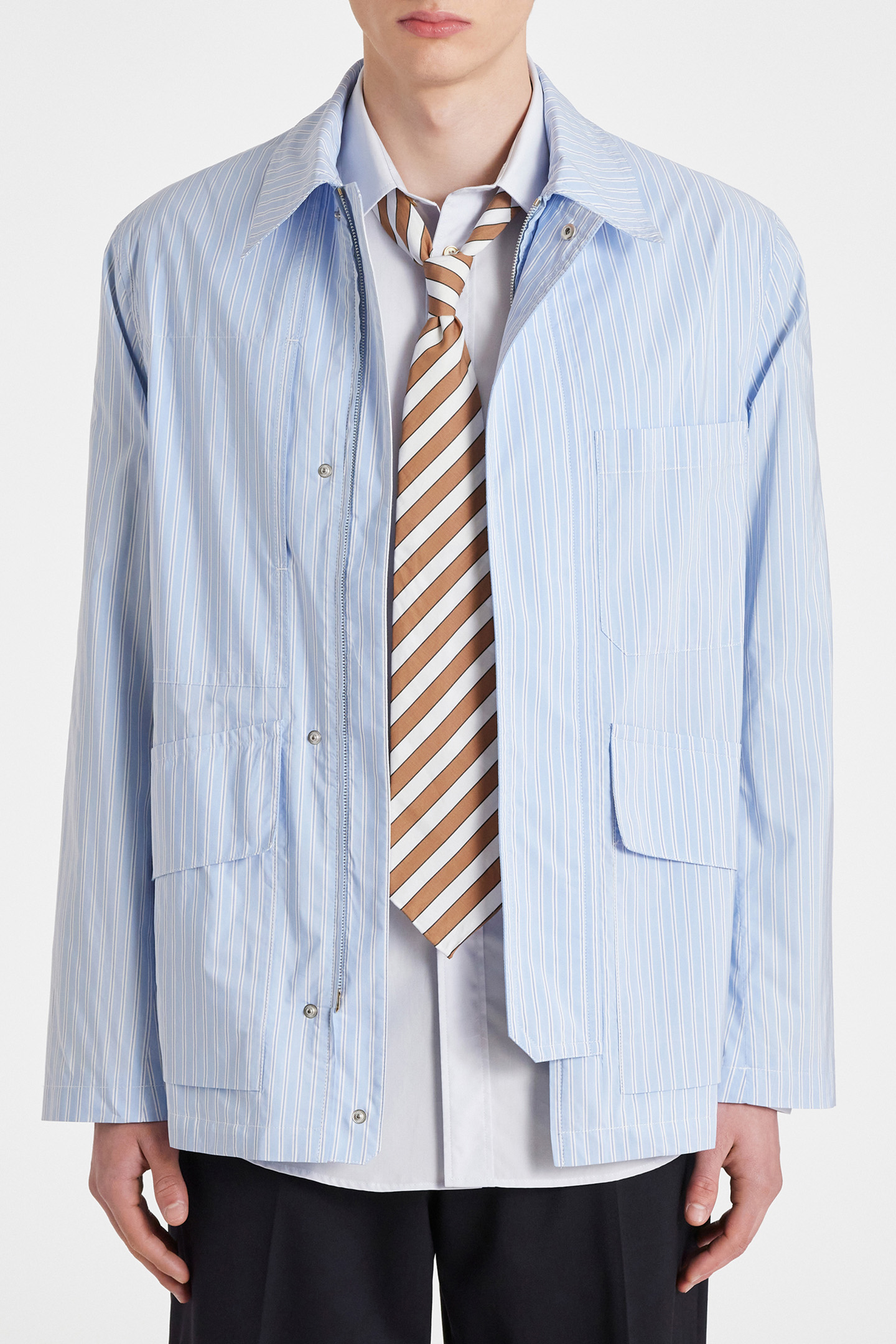 MENS PATCH POCKET JACKET LIGHT BLUE 1