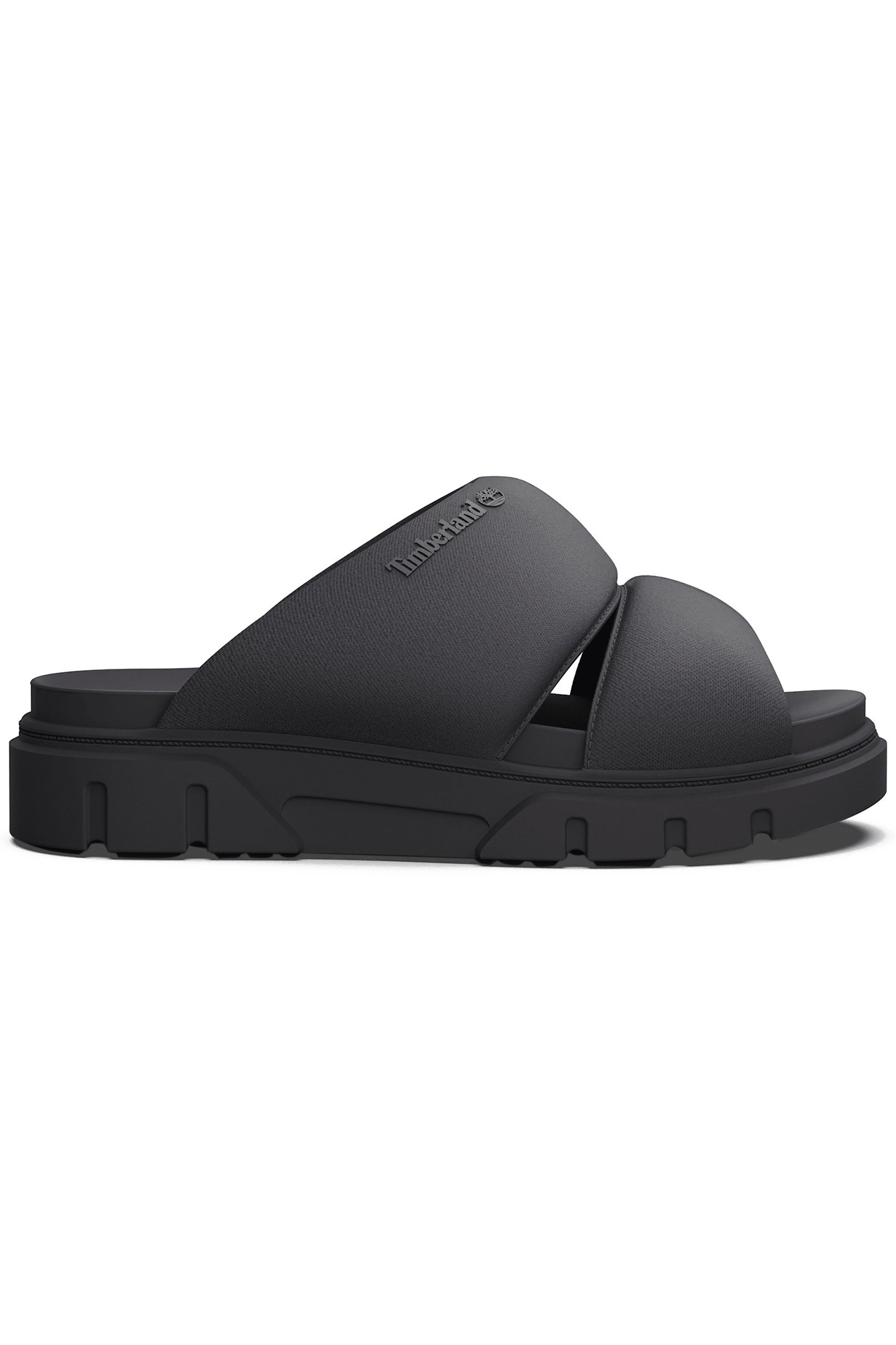 GREYFIELD SANDAL SLIDE SANDAL BLACK KNIT by Timberland