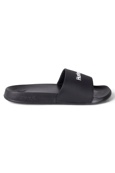 1PK MENS WORDMARK SLIDE BLACK / WHITE by Hurley