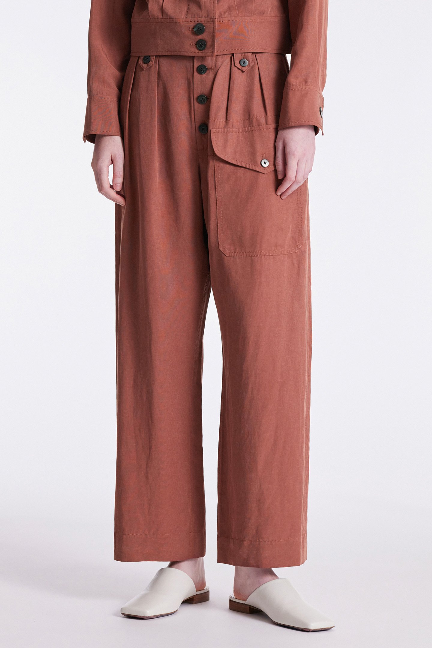 WOMENS TROUSER MAUVE 1