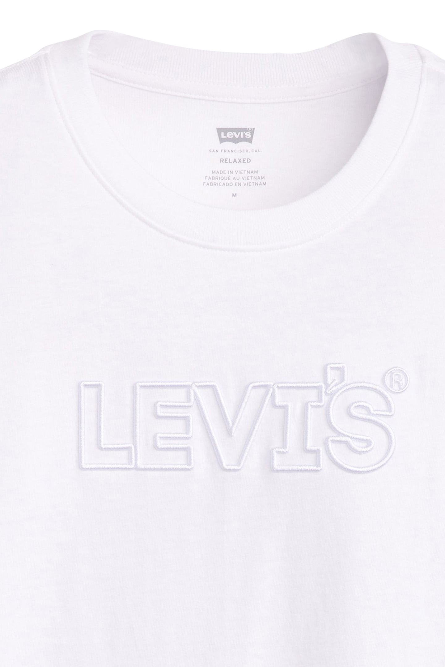 SS RELAXED FIT TEE CORDED HEADLINE WHITE 4