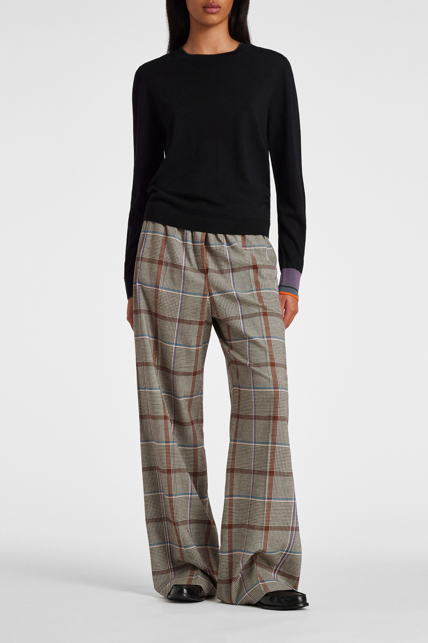 KNITTED SWEATER CREW NECK BLACK 3