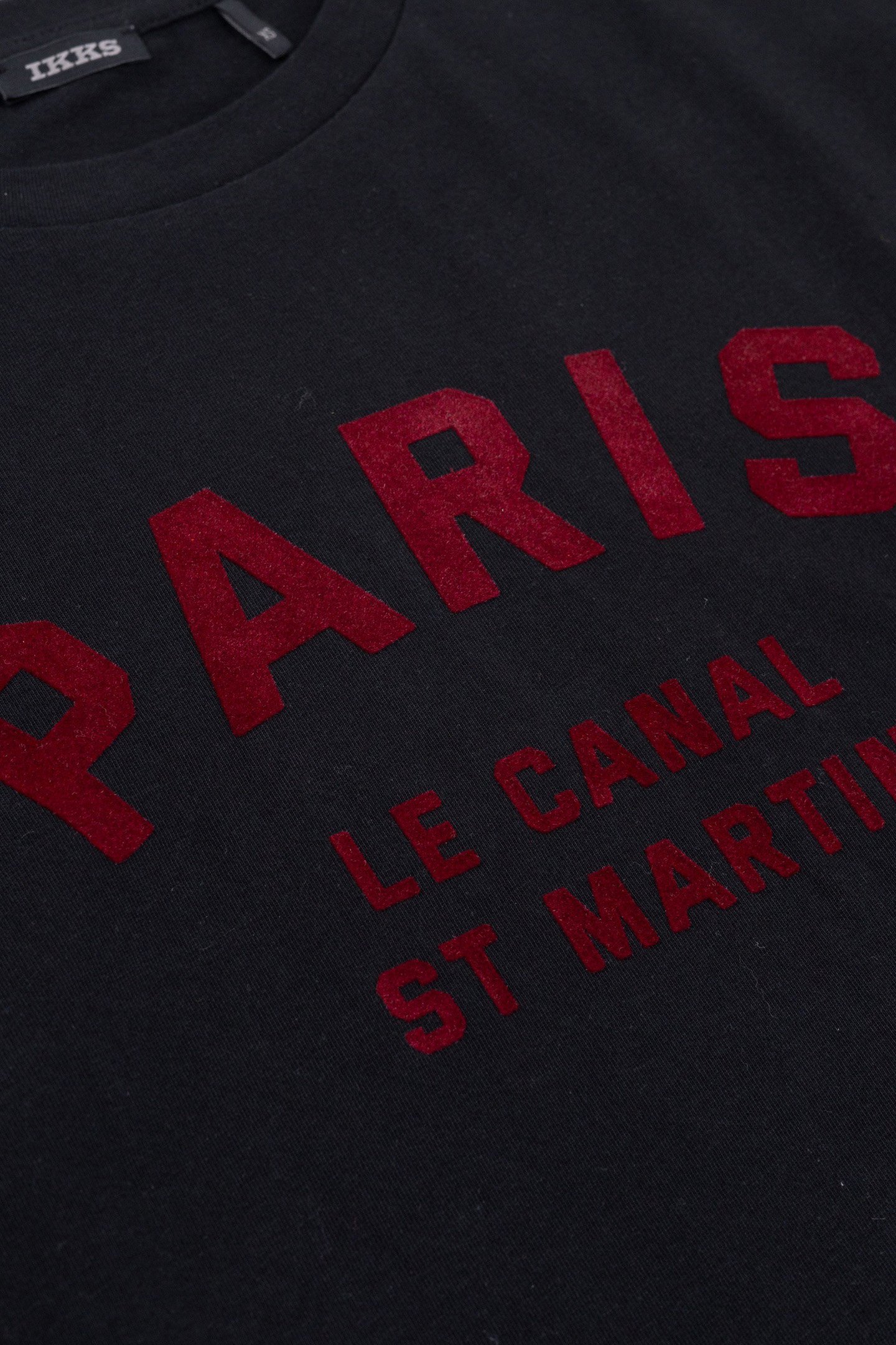 BLACK T-SHIRT WITH VELOUR FLOCKED MESSAGE FOR GIRL 5