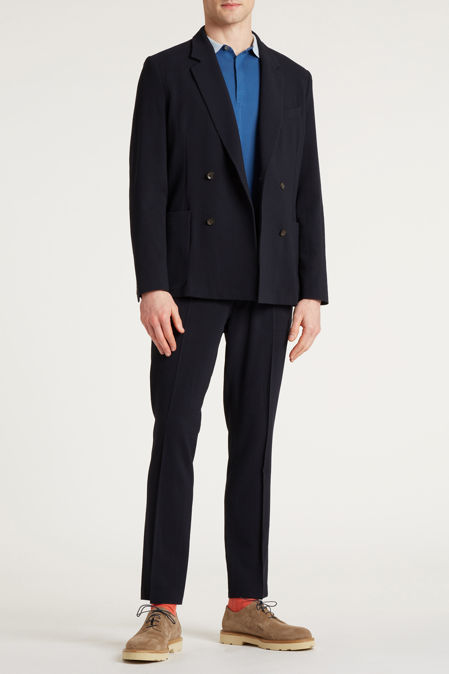 GENTS DB PATCH POCKET JACKET VERY DARK NAVY 3