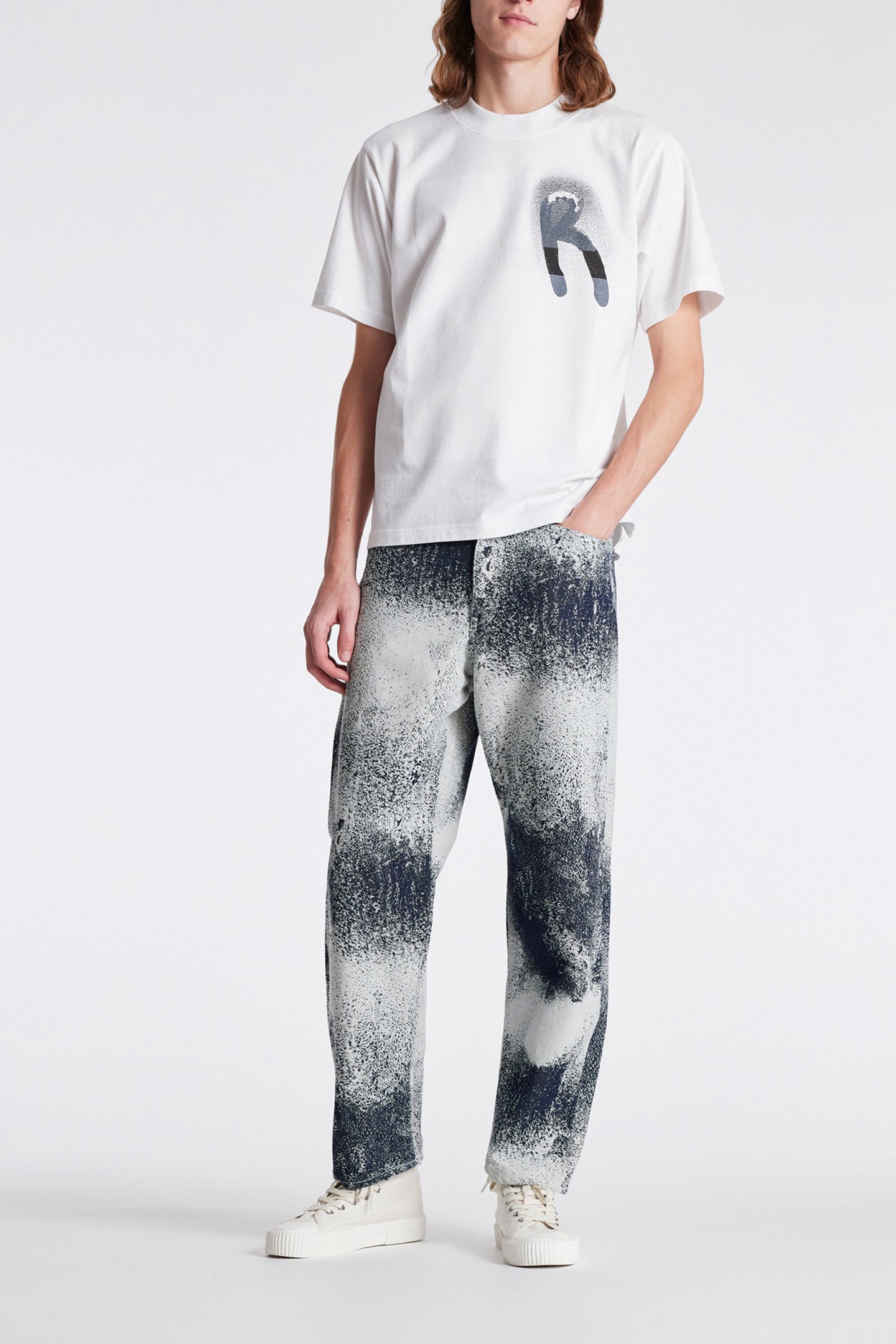 MENS TAPERED LEG JEANS INKY BLUE 3