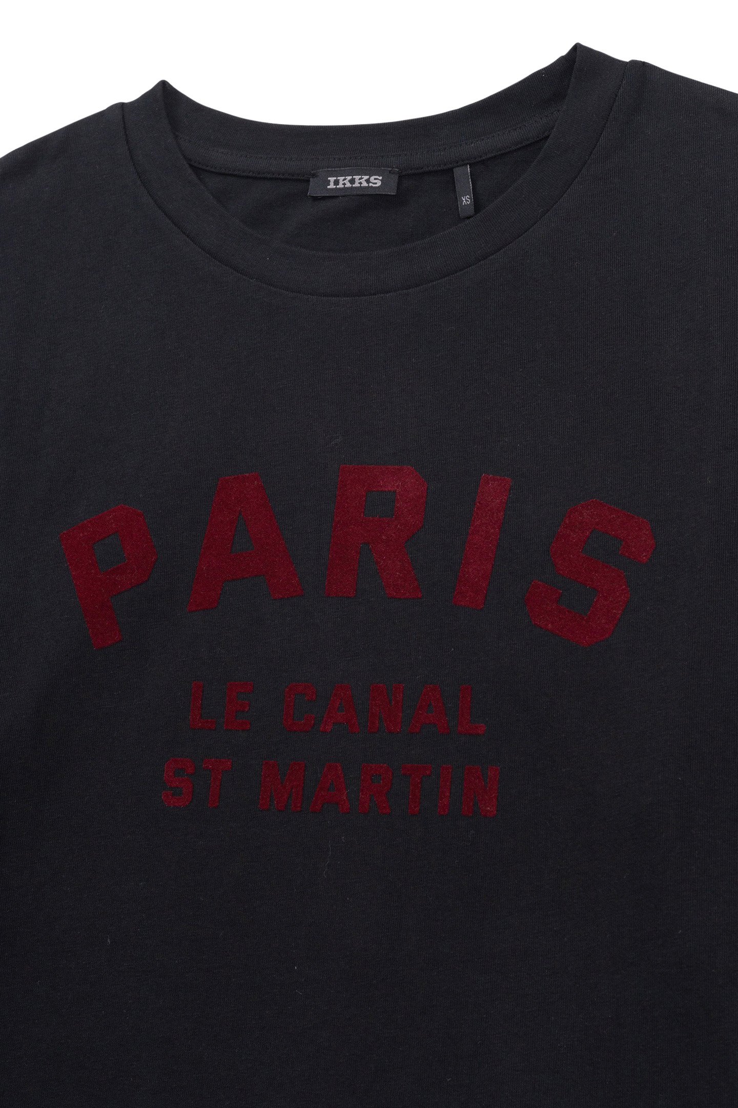 BLACK T-SHIRT WITH VELOUR FLOCKED MESSAGE FOR GIRL 3