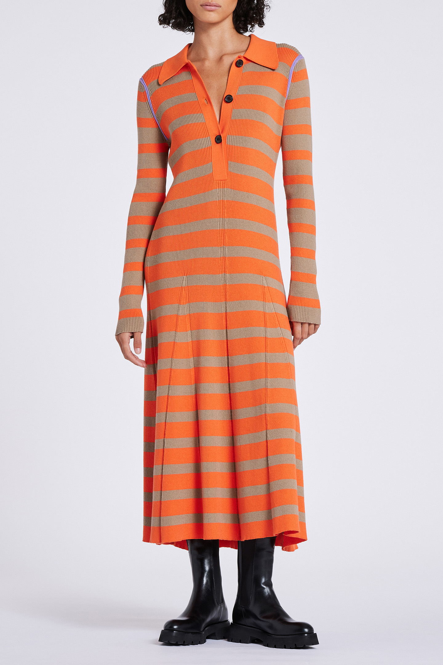 WOMENS KNITTED DRESS GOOSE BEAK 1