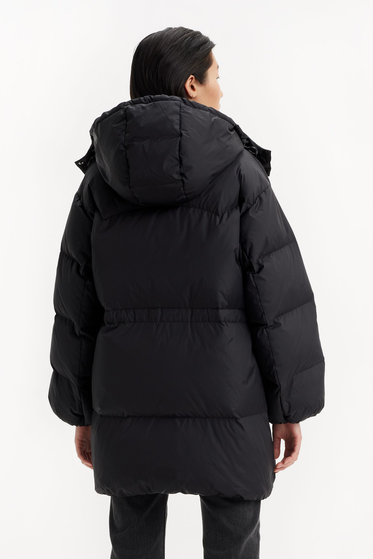 MID PUFFER COAT IN BLACK 2