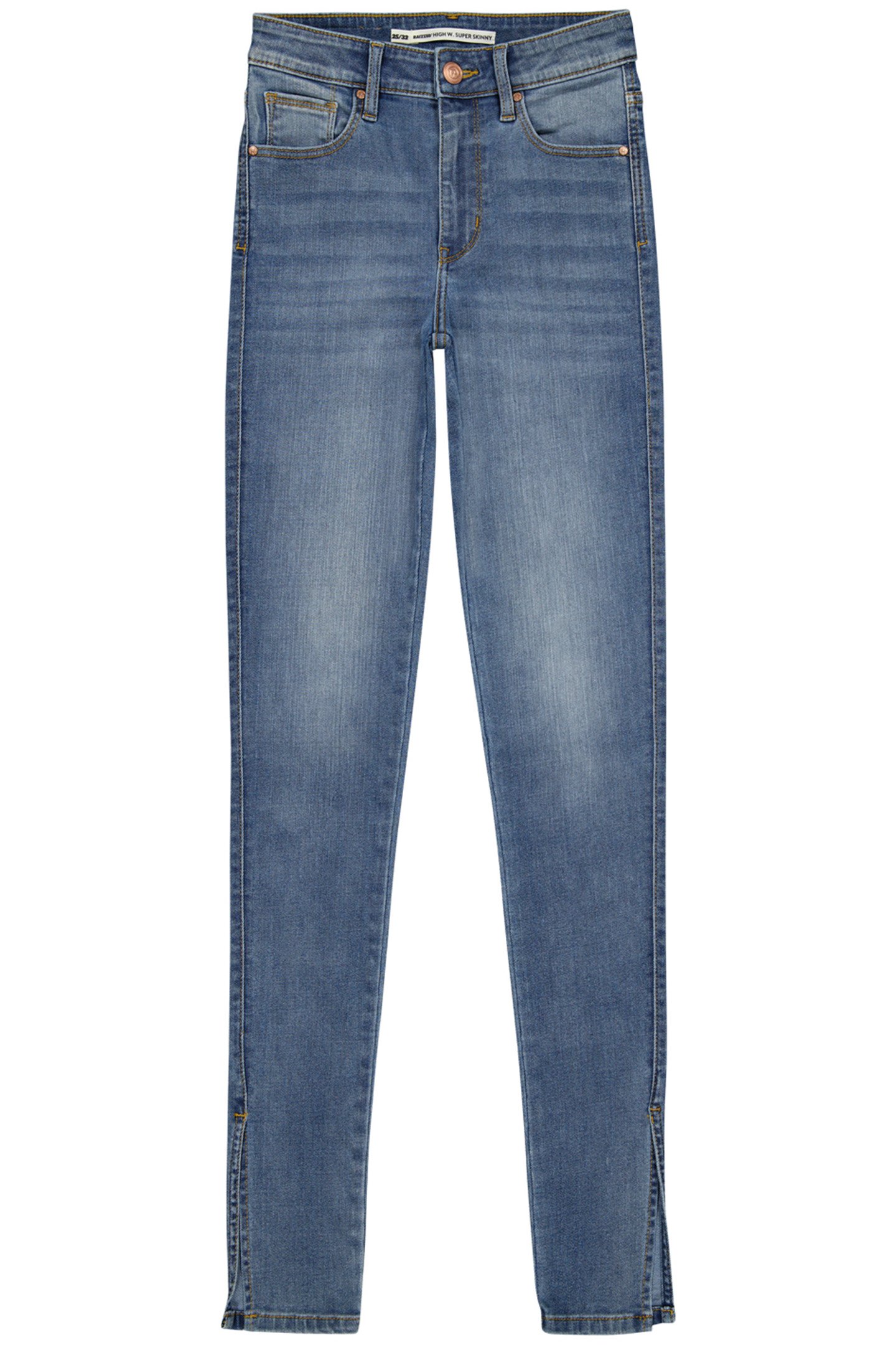 BLOSSOM SPLIT JEANS MID BLUE STONE 1