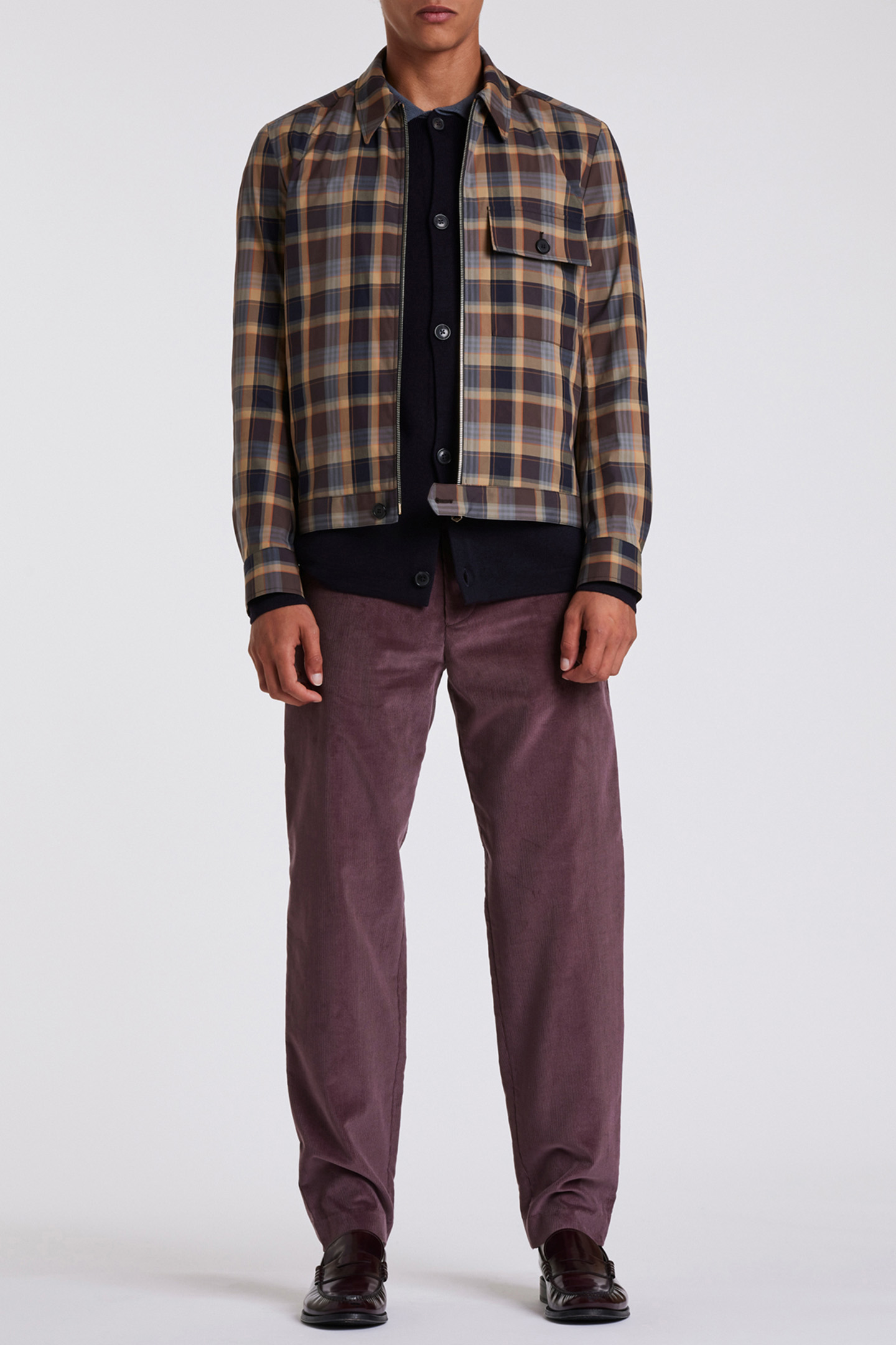 GENTS ZIP FRONT JACKET VERY DARK NAVY 3