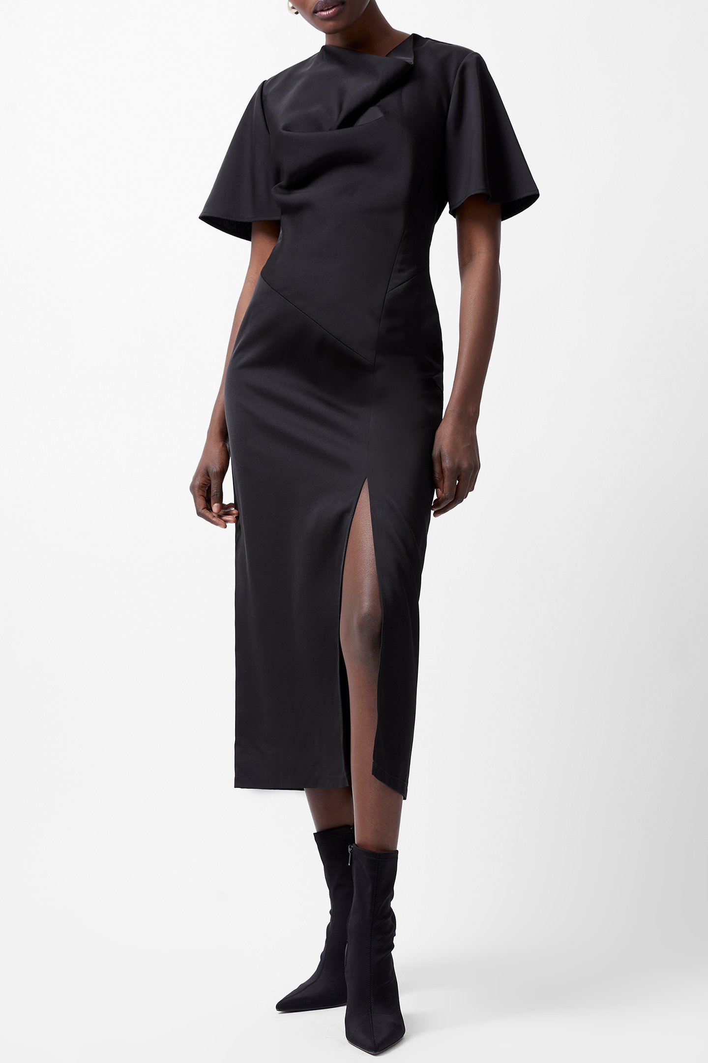 FENIX SATIN DRESS BLACKOUT by French Connection
