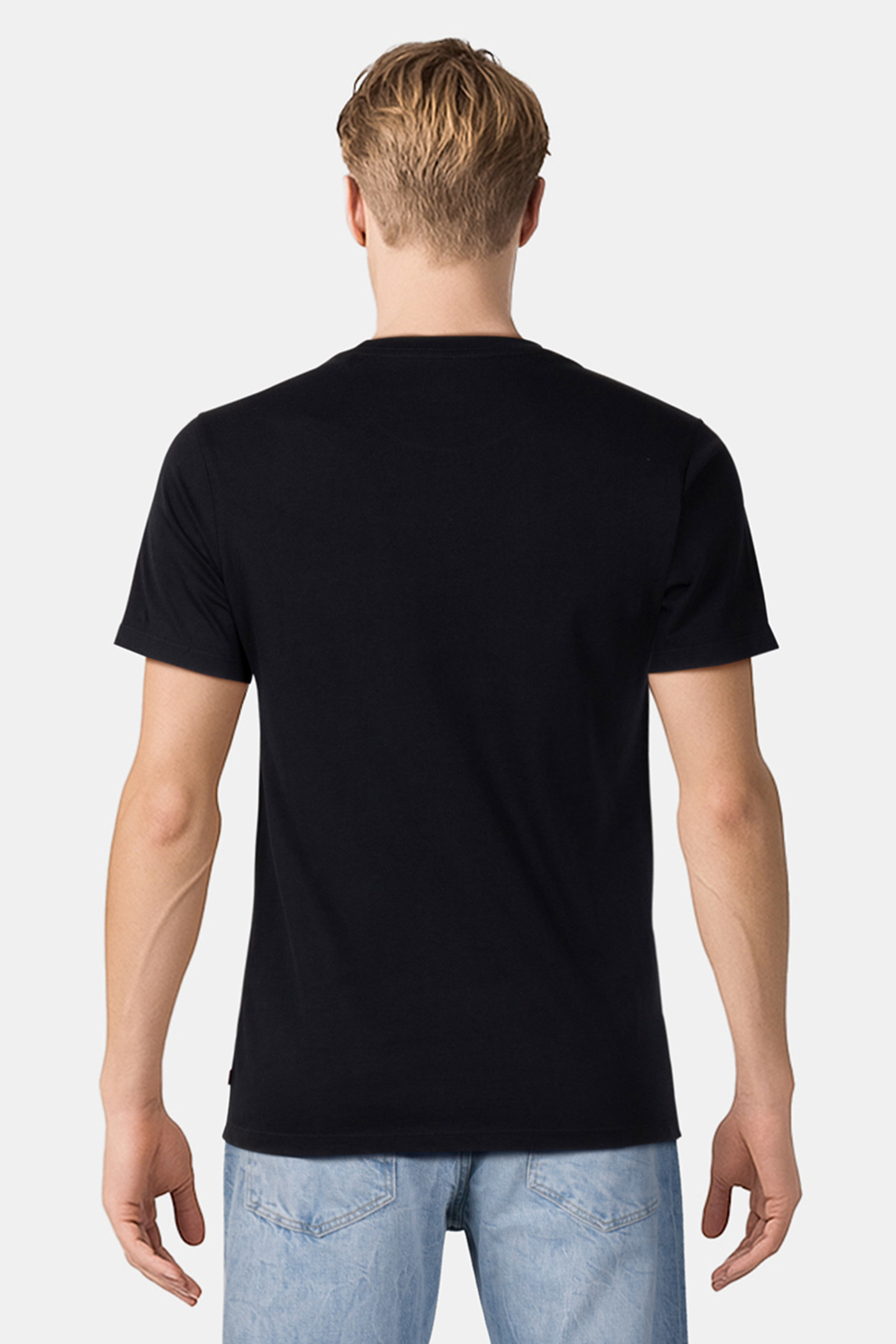 LSEGRAPHIC CREWNECK TE OUTLINE BW WHITE LOGO BLACK BODY 2