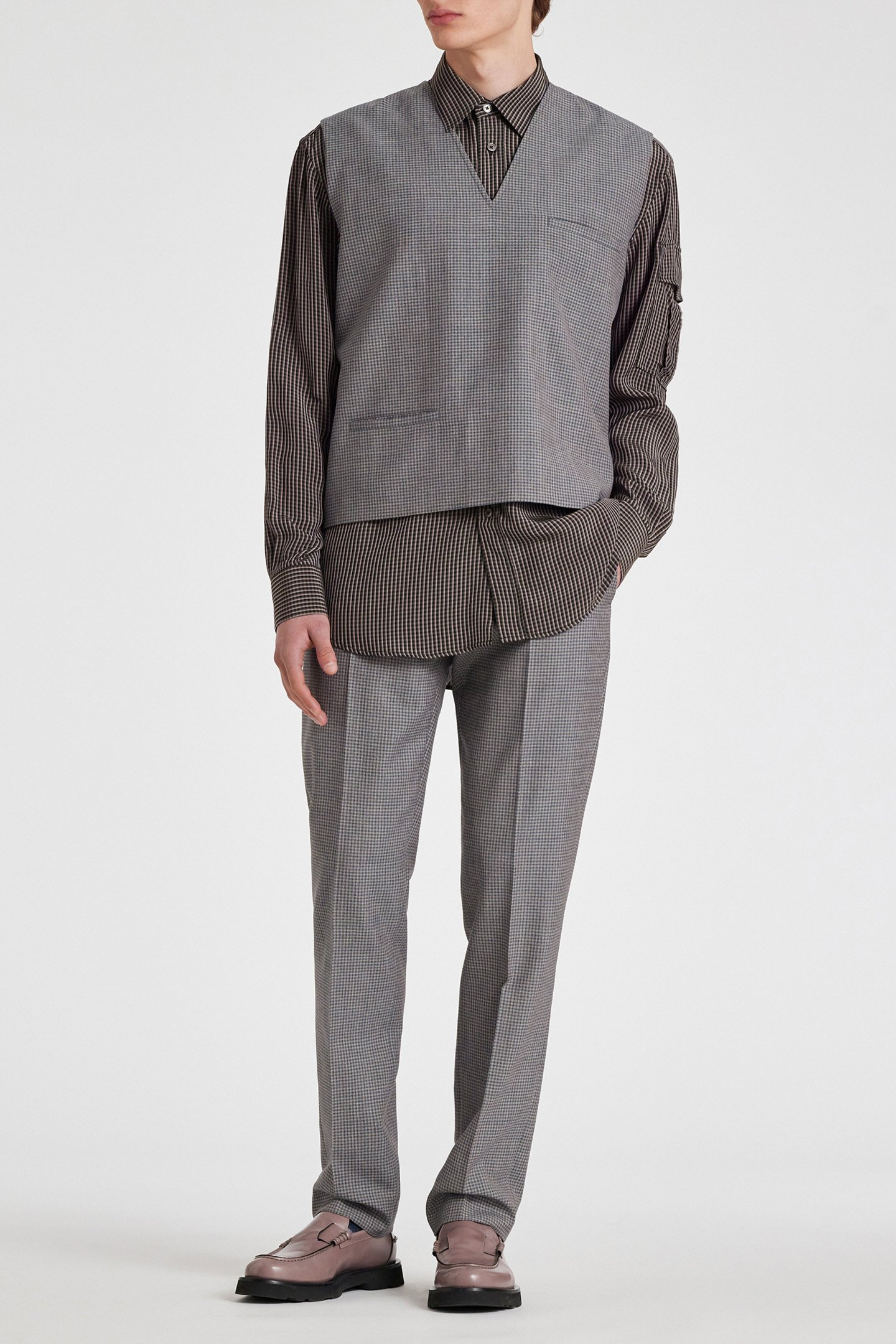 S/C CASUAL FIT SHIRT GREY 4