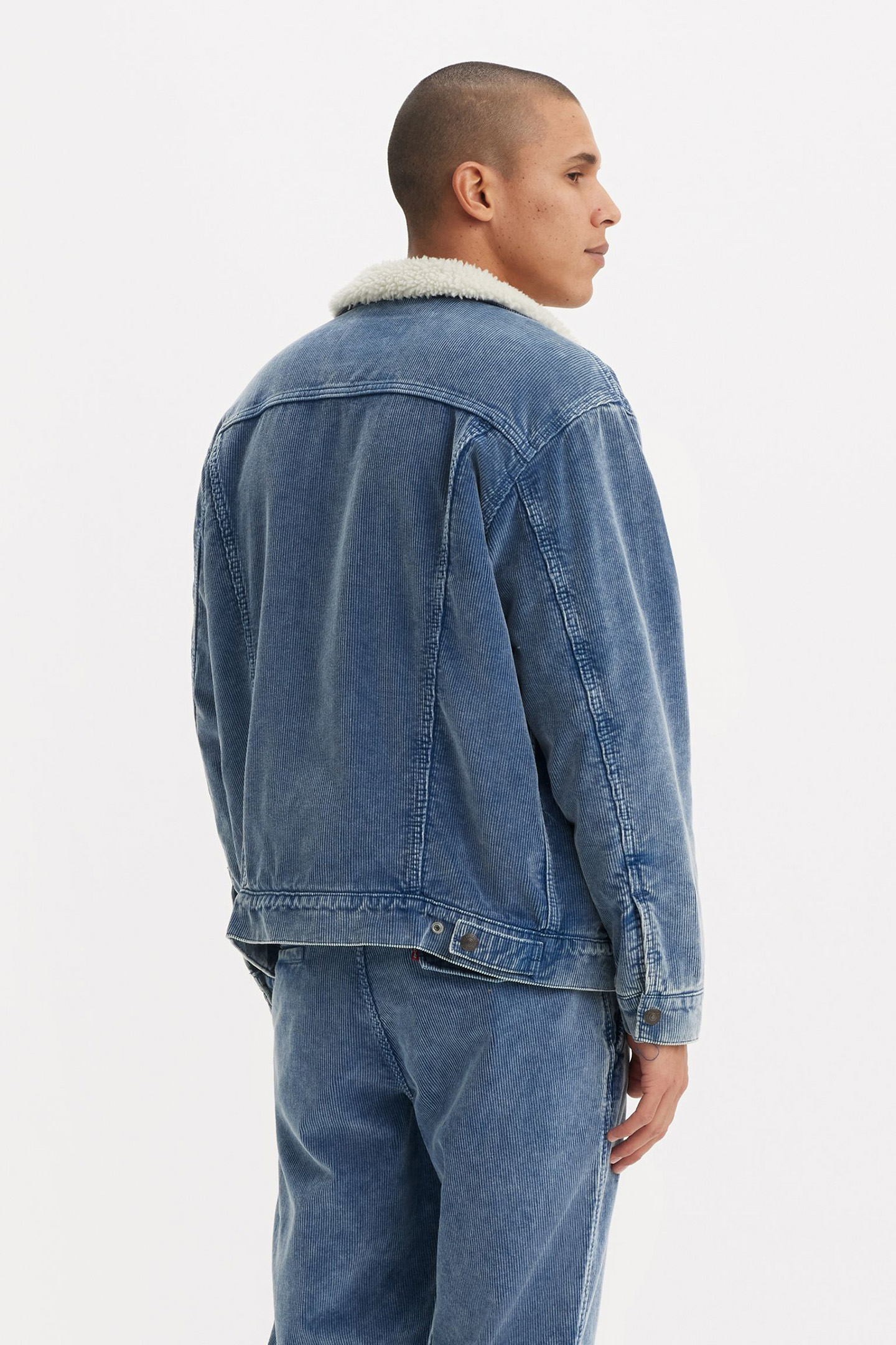 RELAXED FIT SHERPA TRKR BLUE SPRING CORD 2