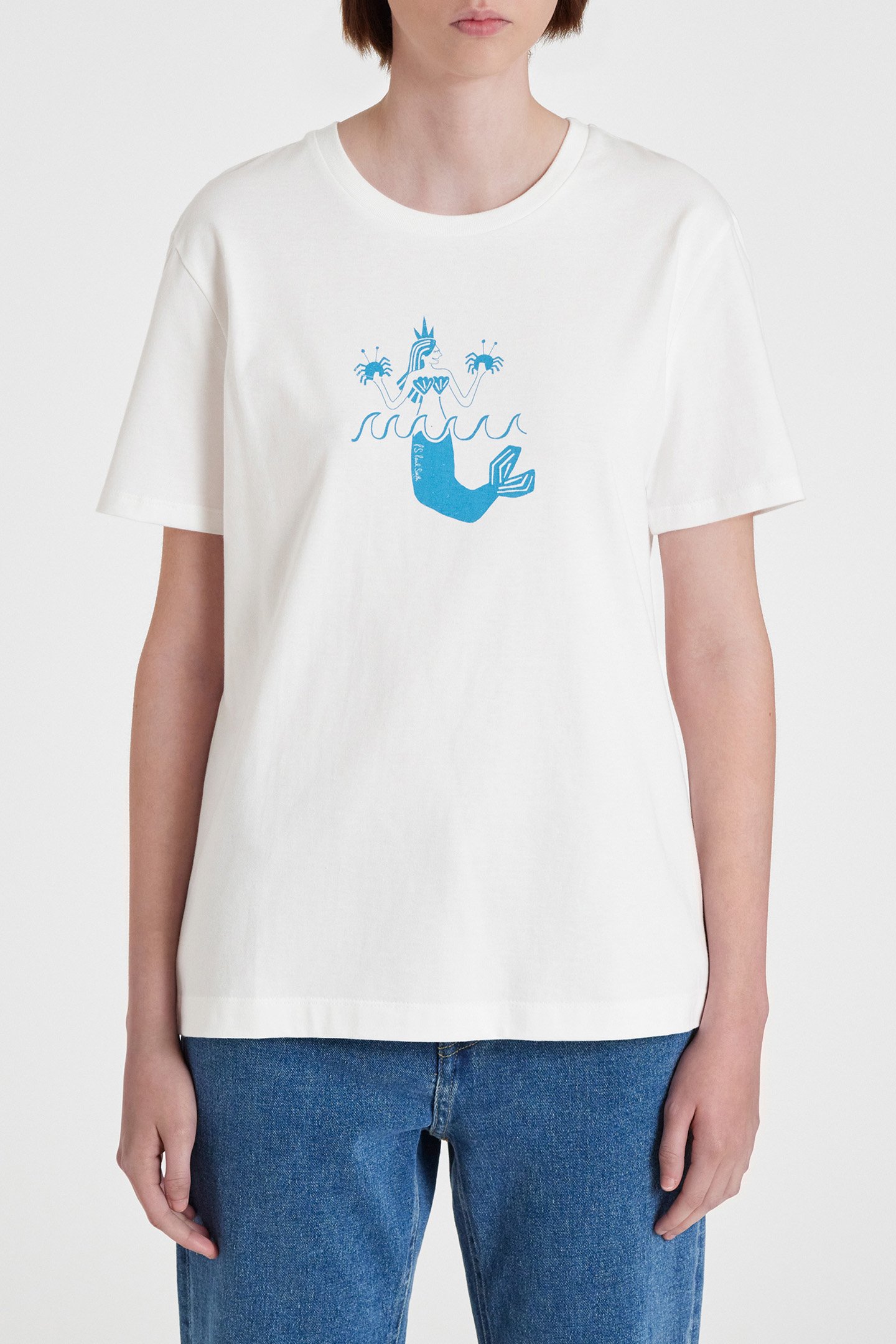 WOMENS MERMAID T-SHIRT WHITE 1