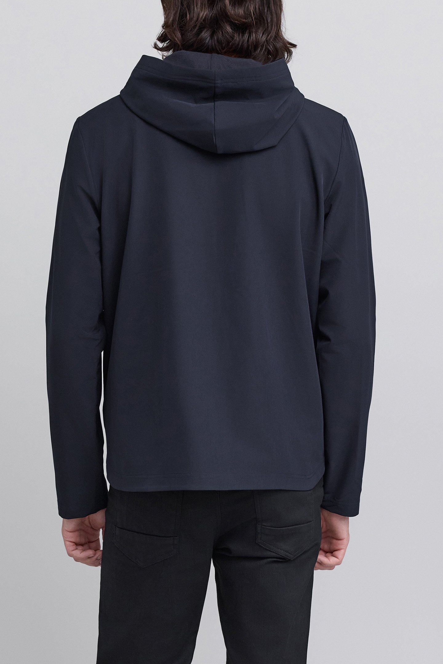 NAVY LIGHT HOODED JACKET 2