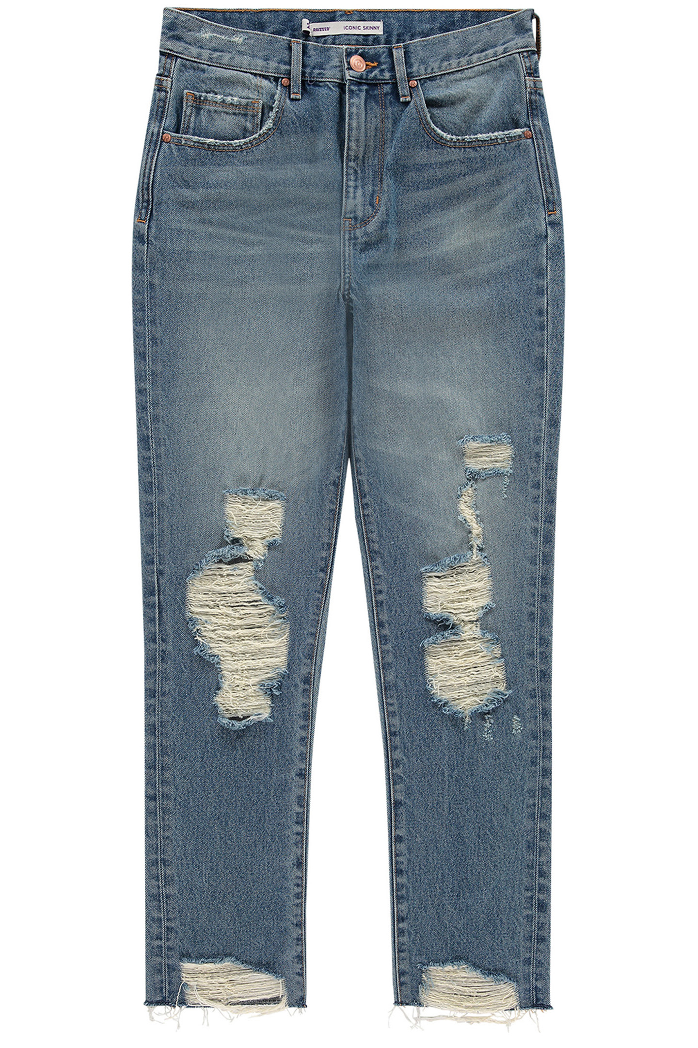 OCEANS CROPPED JEANS MID BLUE STONE 1