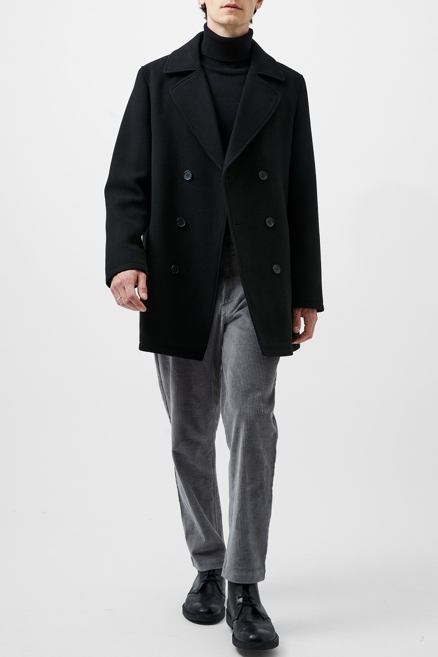 PEA COAT BLACK by French Connection