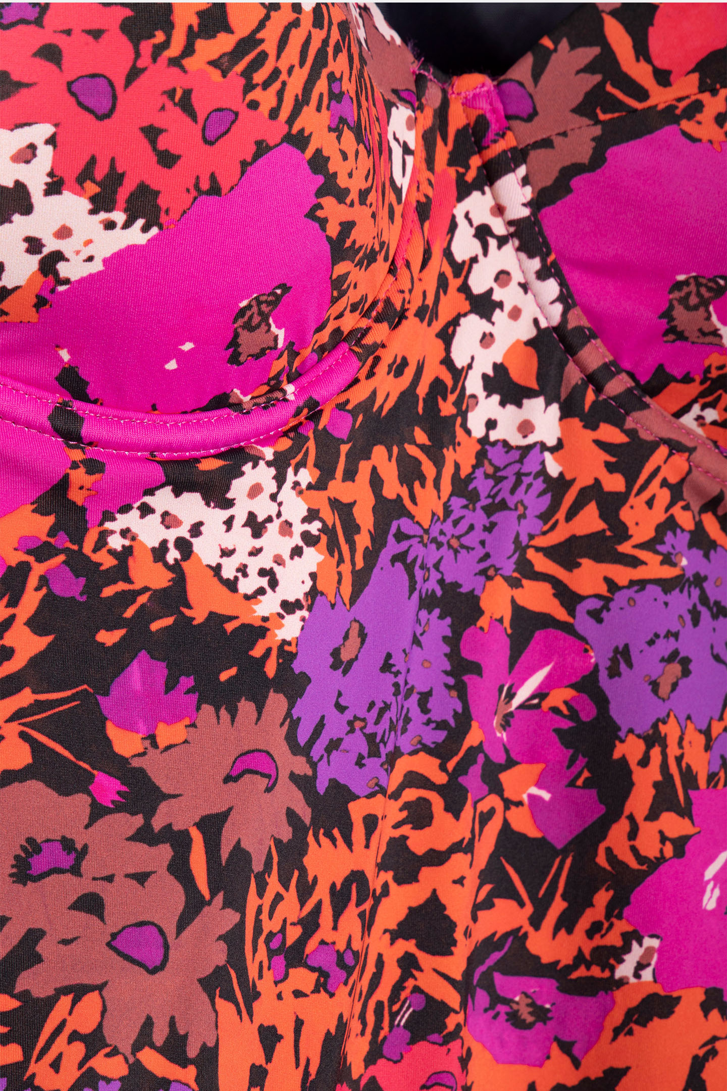 SWIMSUIT BANDEAU BURGUNDY/BORDE 5