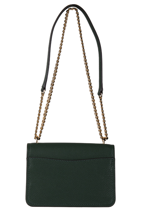 SMALL CROSSBODY BAG WITH CHAIN STRAP IN DARK GREEN 2