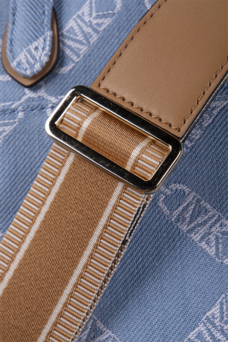 EXTRA SMALL CROSS BODY SHOPPER TOTE BAG IN DENIM 6