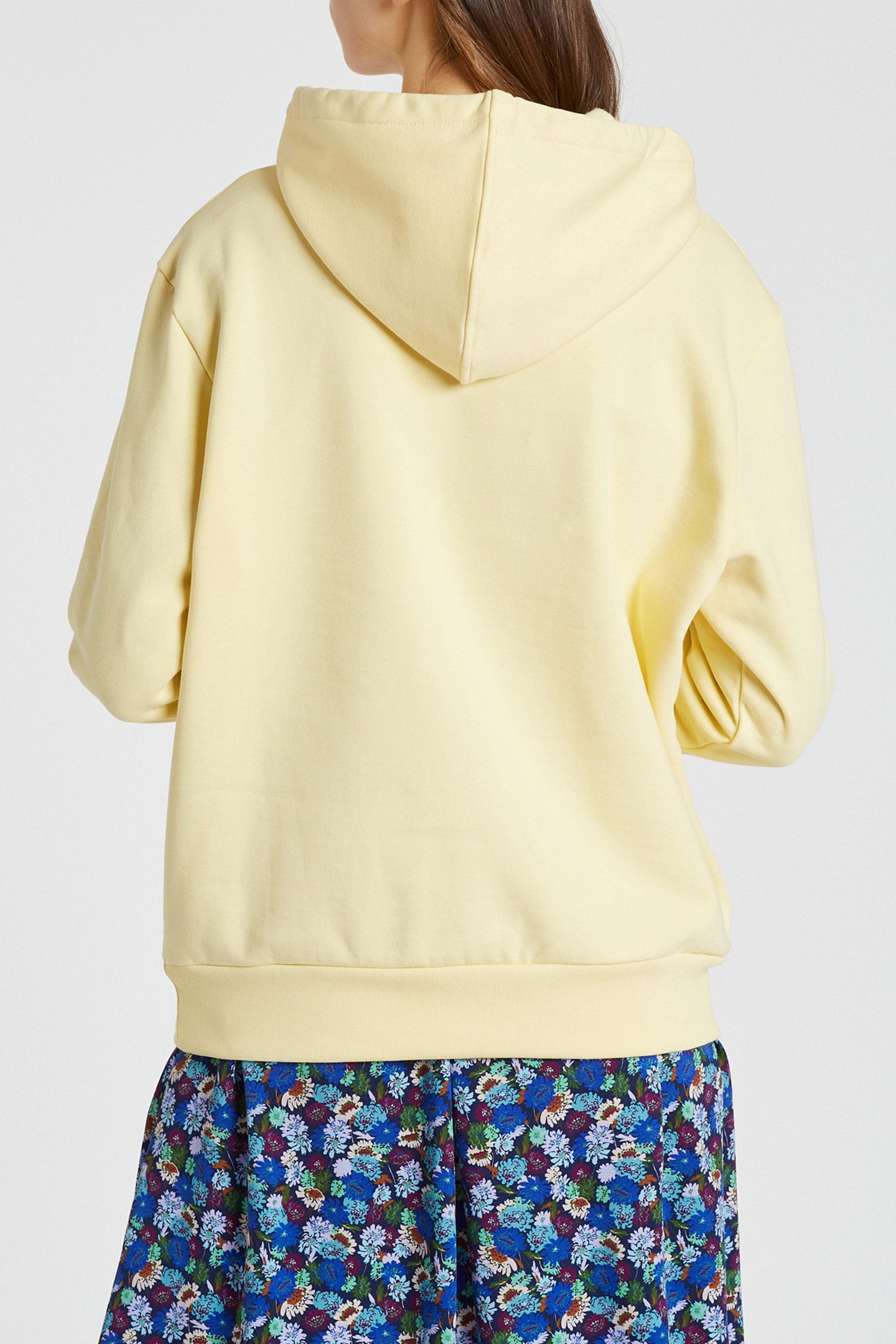 WOMENS ZEBRA HOODIE ACID YELLOW 2