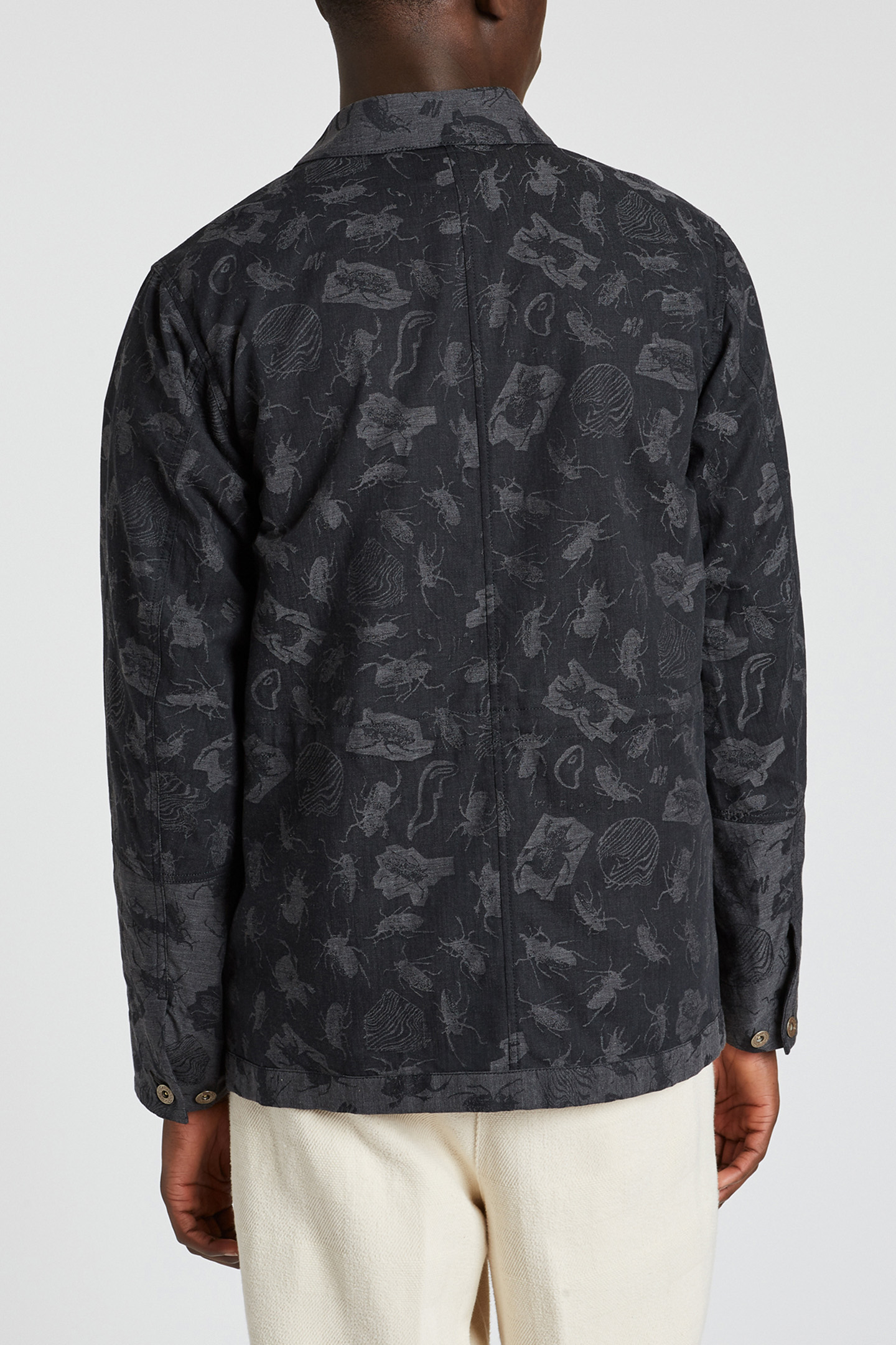 MENS ZIP THRU JACKET BLACK 2