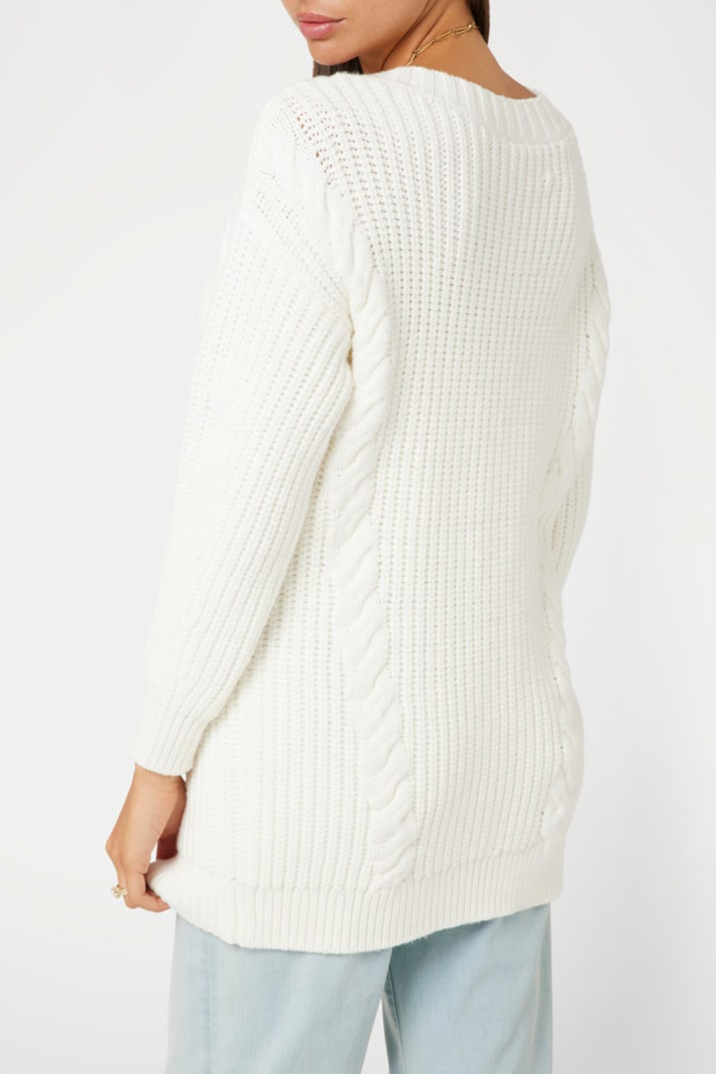 CHO OVER CARDI SWTR PALE PEARL 2