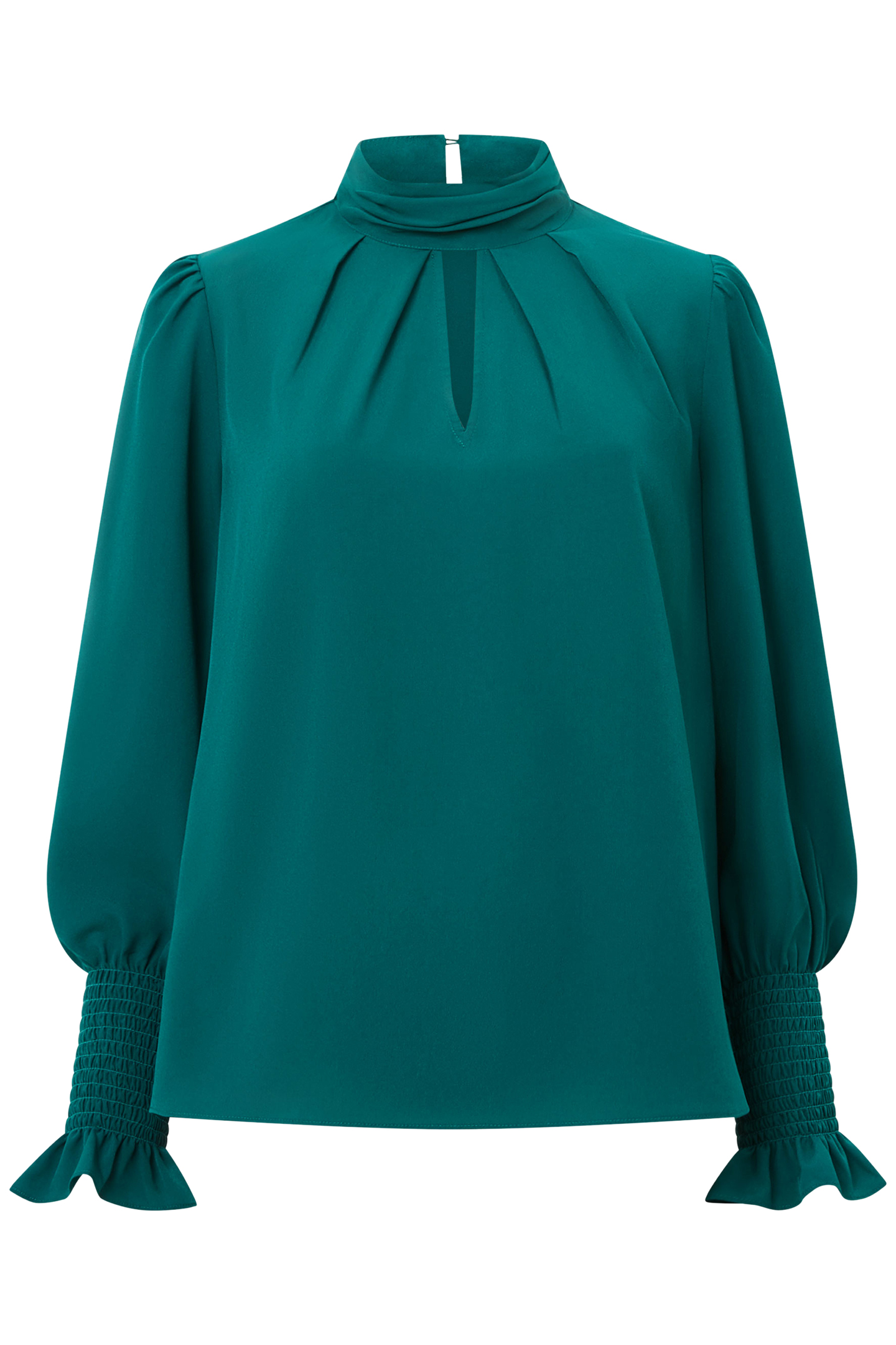 CREPE LIGHT HIGH NK L.S TOP FOREST GREEN 3