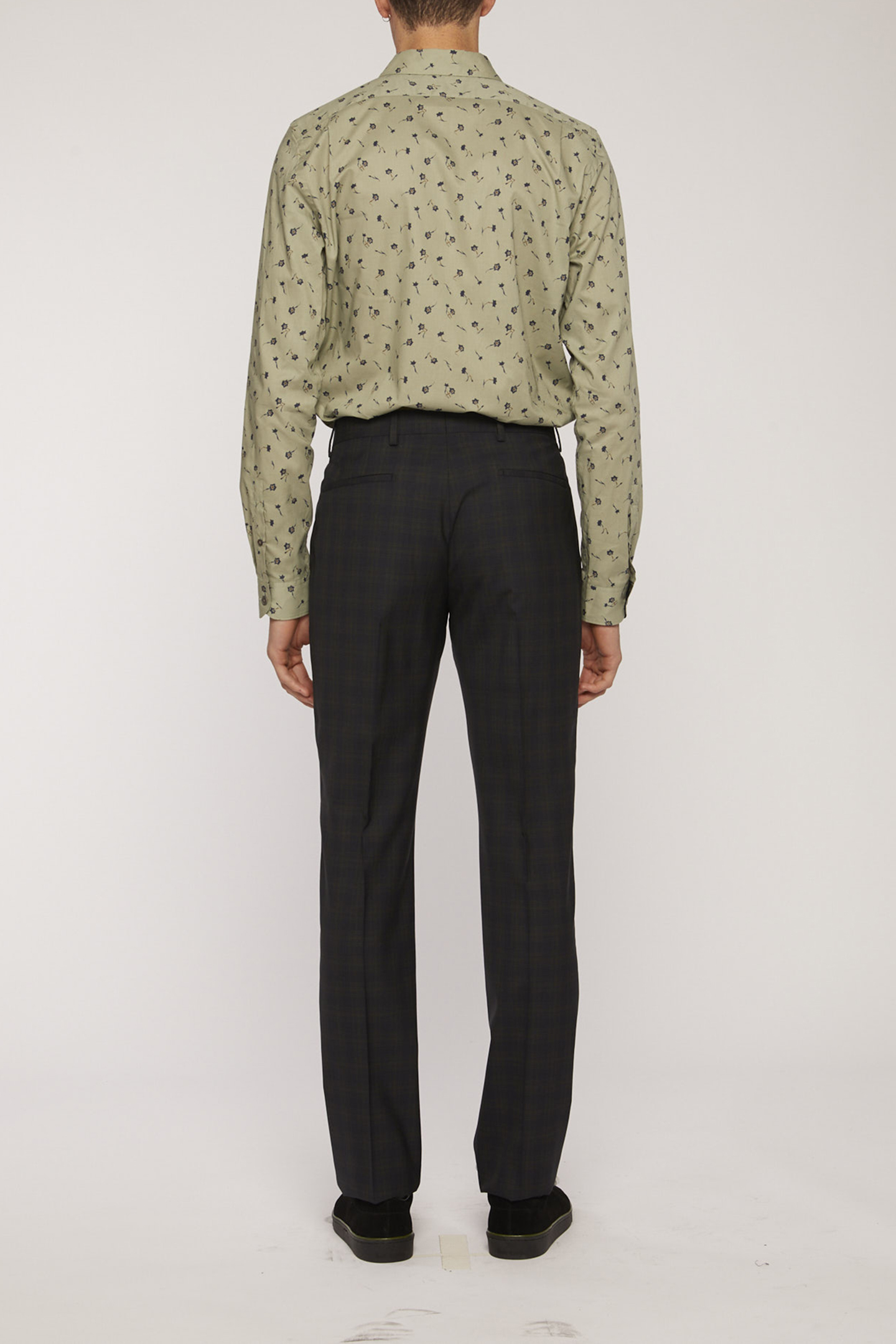 MENS TROUSER MID FIT BOTTLE GREEN 2