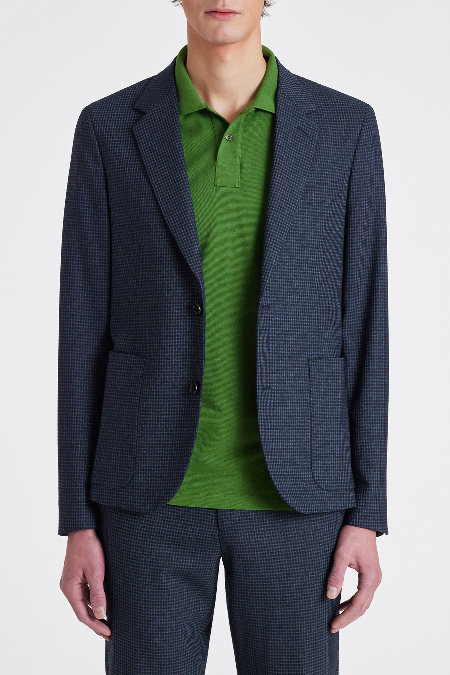 MENS JACKET UNLINED GREYISH BLUE 1