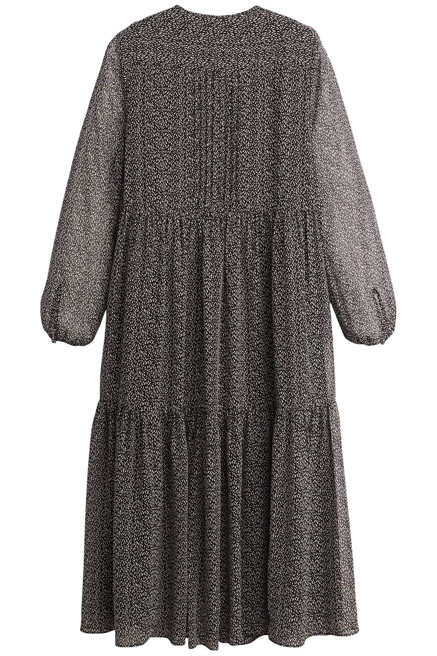 CIELO GEORGETTE DRESS LINO GEO CAVIAR 4