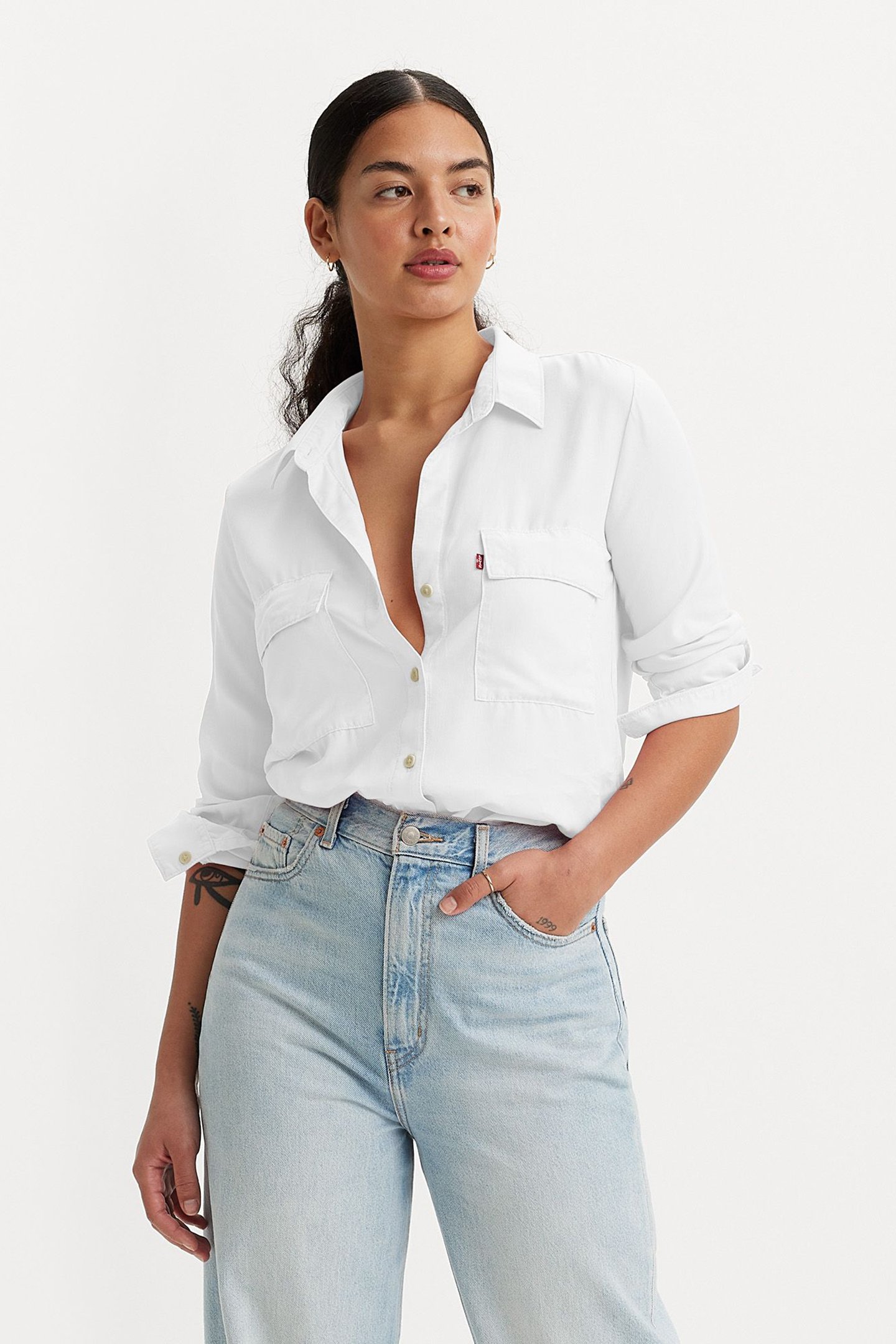 DOREEN UTILITY SHIRT BRIGHT WHITE by Levi's
