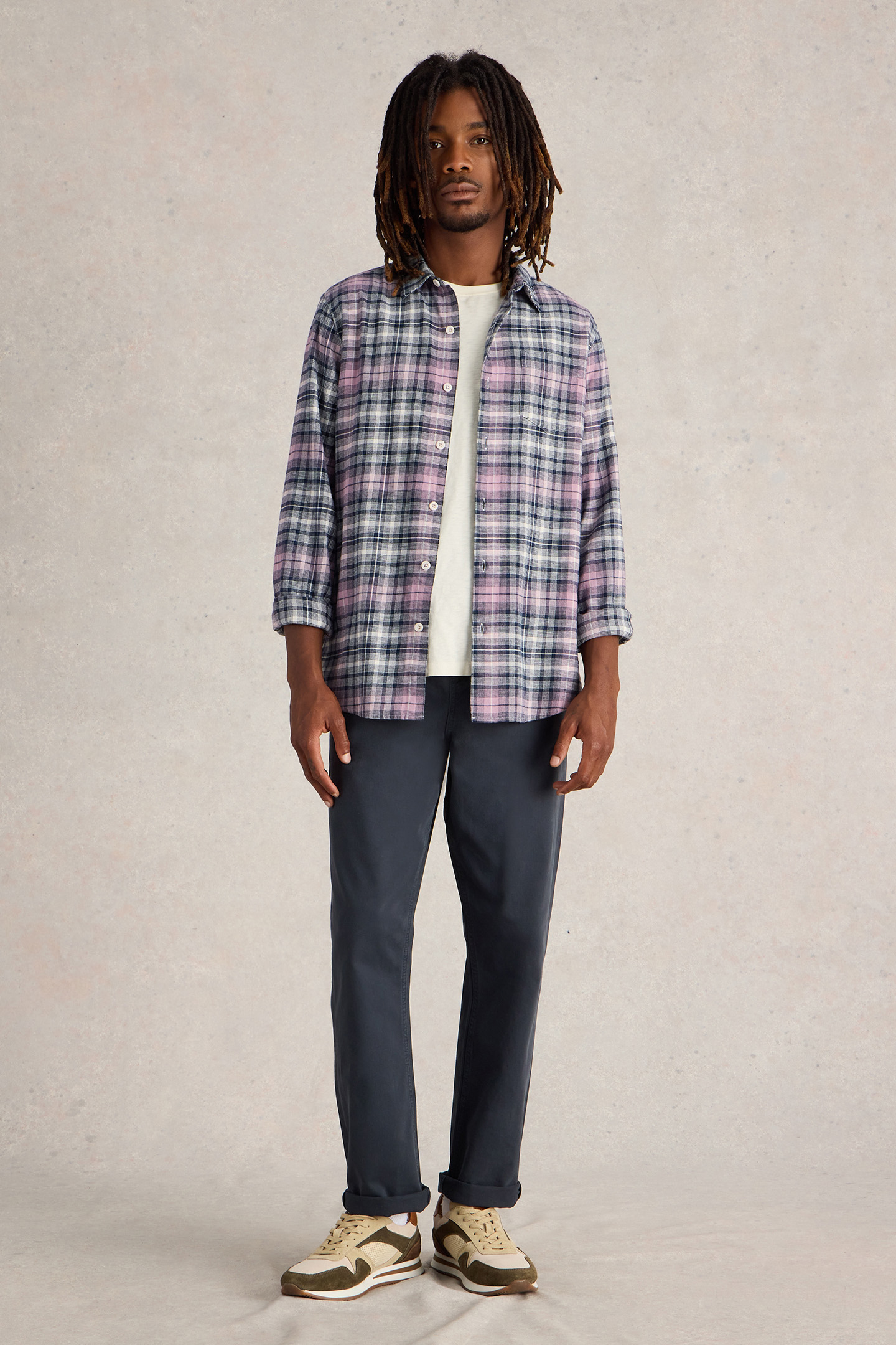 LS CHECK SHIRT PINK MULTI by White Stuff