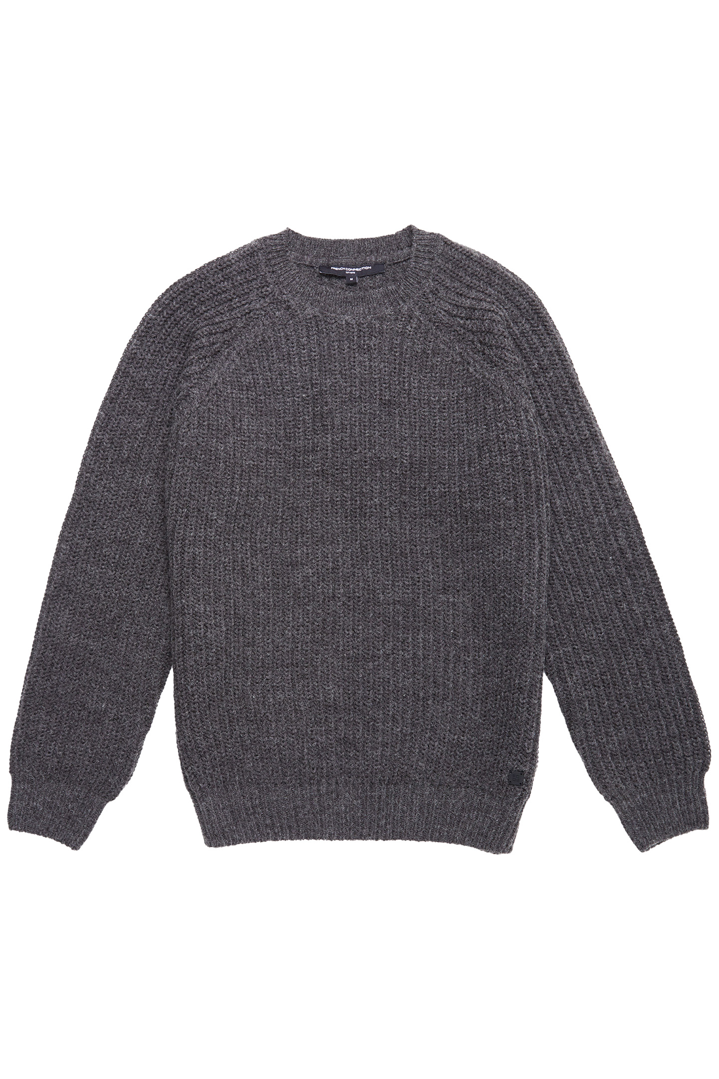 RAGLAN CREW JUMPER CHARCOAL MEL 3