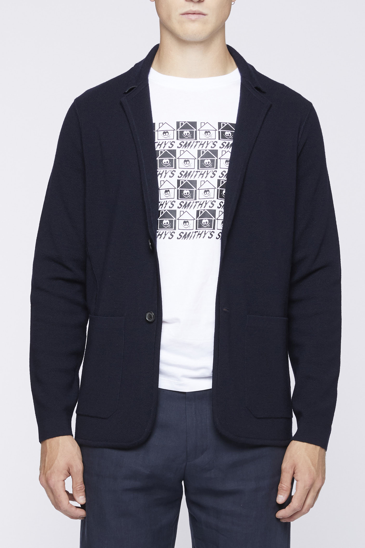 GENTS SB KNITTED JACKET VERY DARK NAVY 1