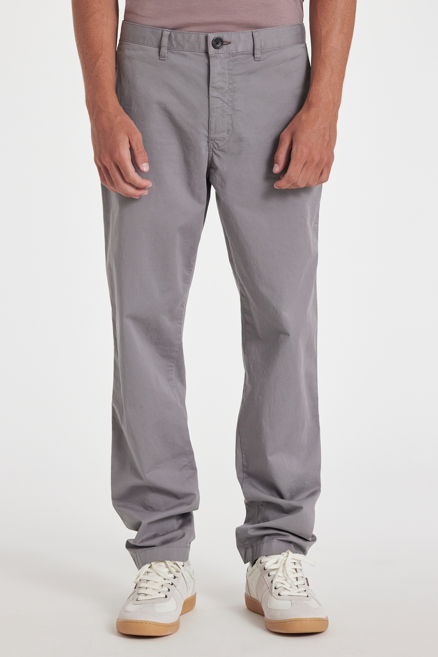 MENS TAPERED FIT STITCHED CHINO ANTHRACITE 1