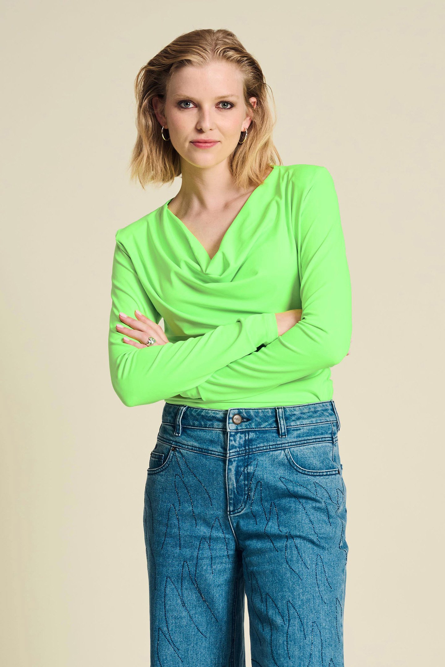 TOP - WATERFALL VIBRANT GREEN by POM Amsterdam