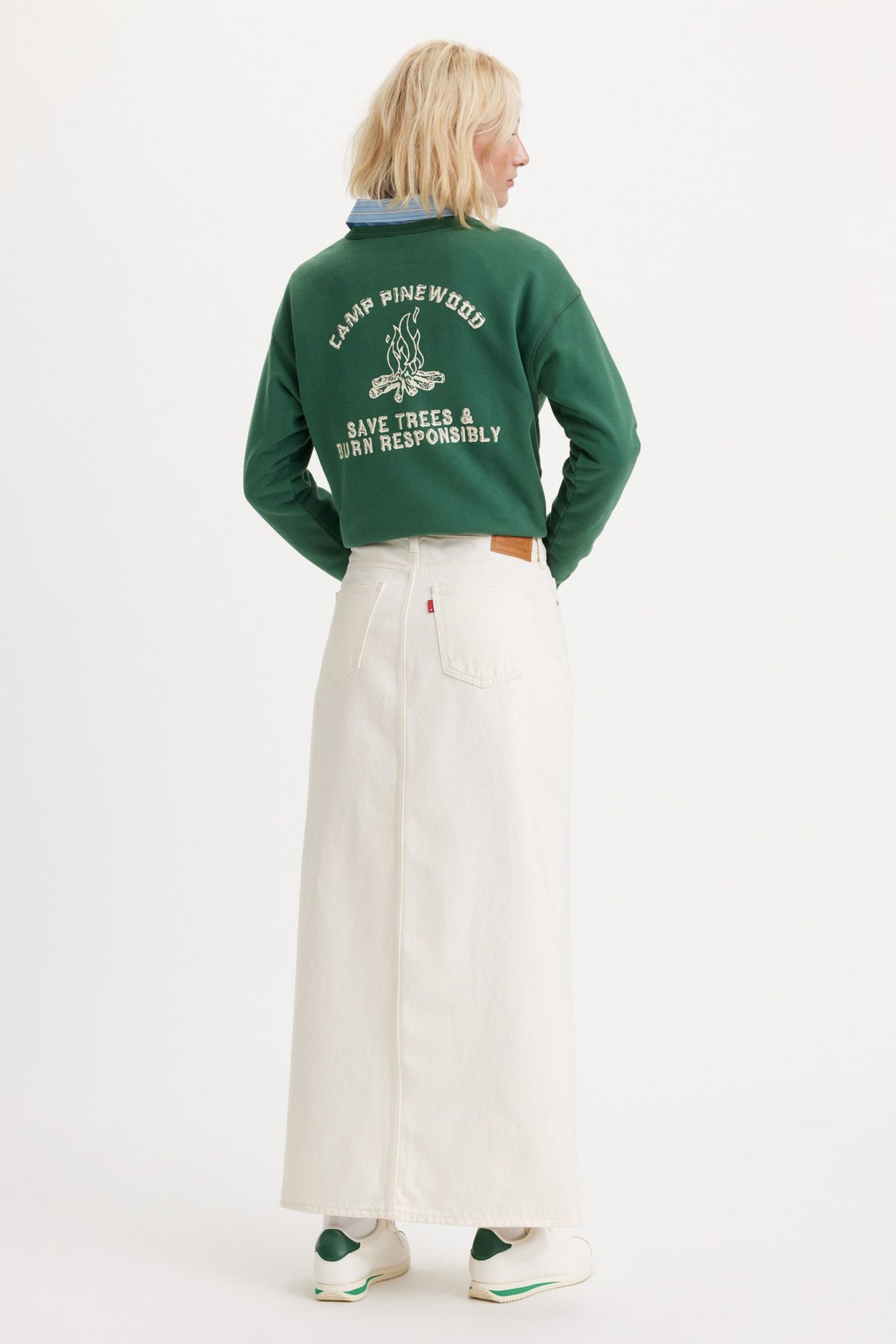 ANKLE COLUMN SKIRT SNOWING IN LA 2